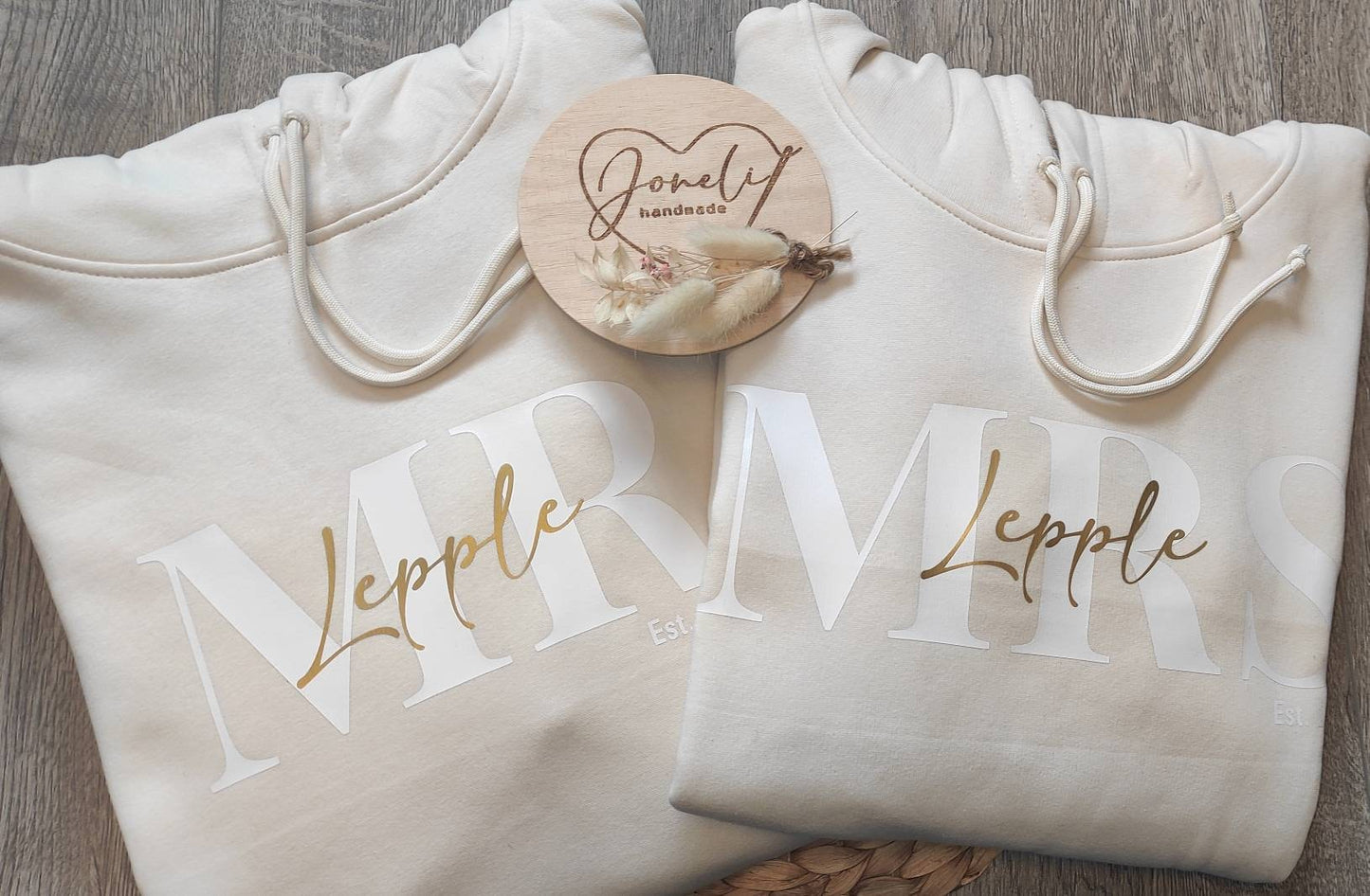 MRS & MR Hoodie Geschenk zur Verlobung oder zur Hochzeit