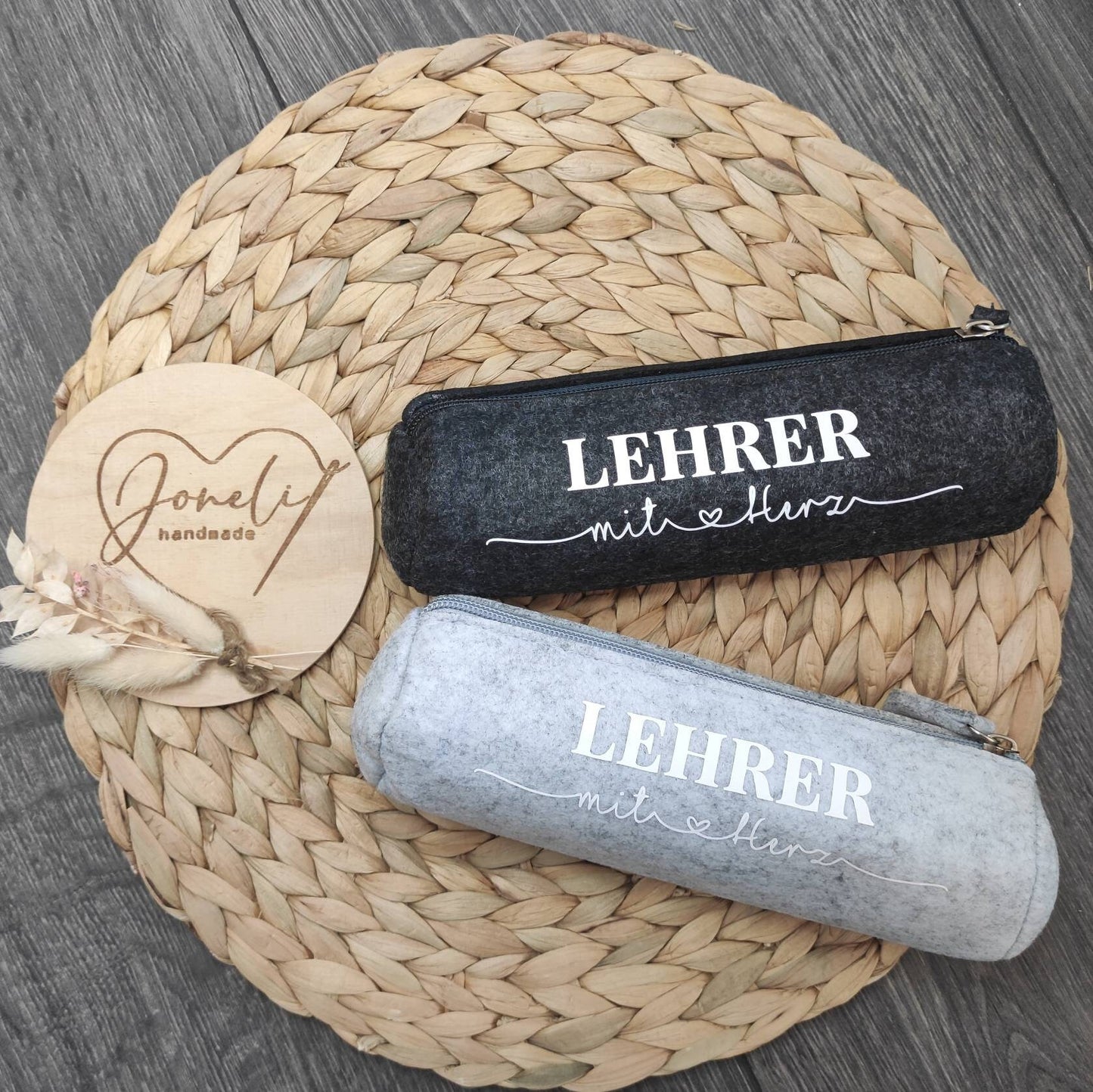 Mäppchen "Lehrer mit Herz" Abschiedsgeschenk Dankeschön