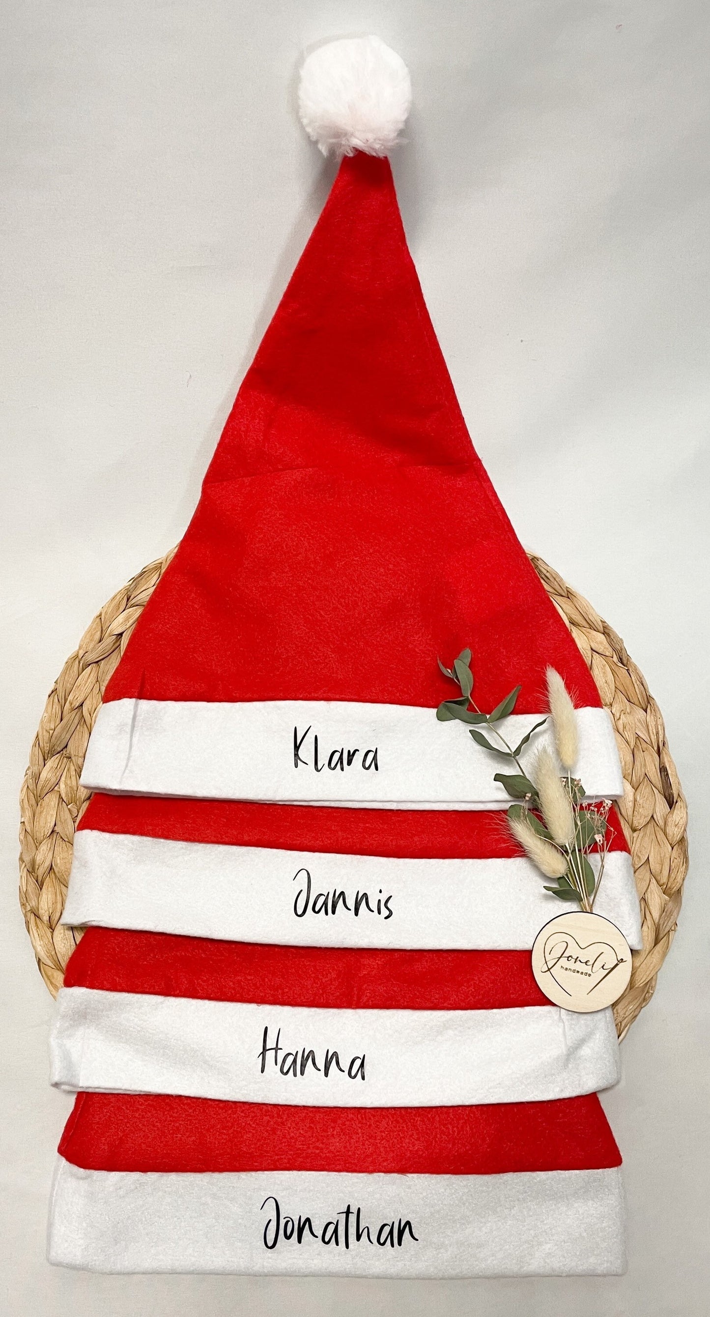 Nikolausmütze / Weihnachtsmann Mütze personalisiert / Nikolaus