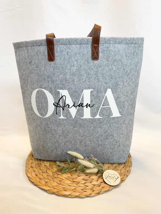 Tasche Oma/Mama mit den Namen der Enkel/Kinder / verschiedene Taschenmodelle