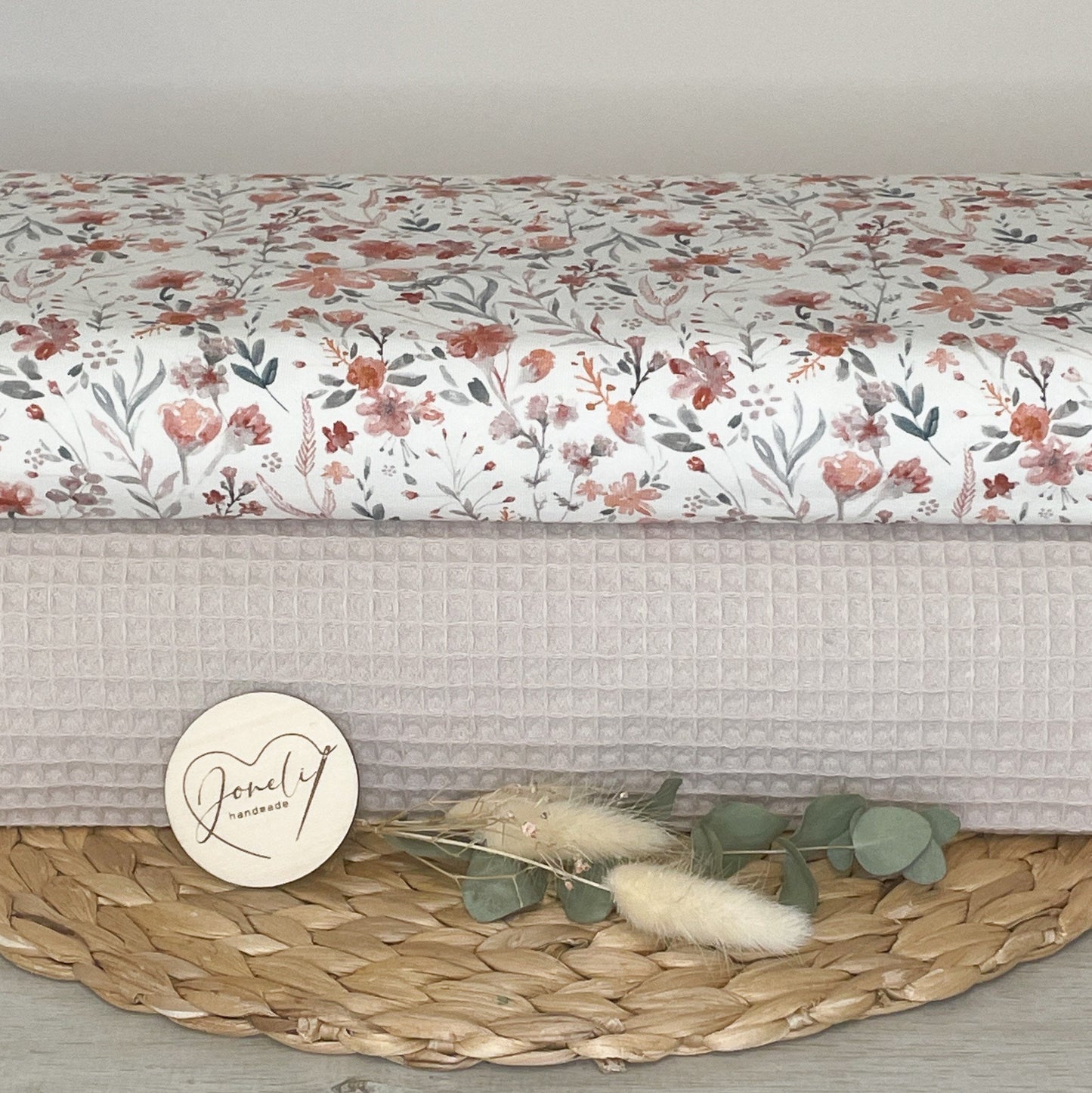 Waffelpique für dein Nähprojekt/ beige, altrosa, mint / Oeko-Tex zertifiziert / ab 0,5 m