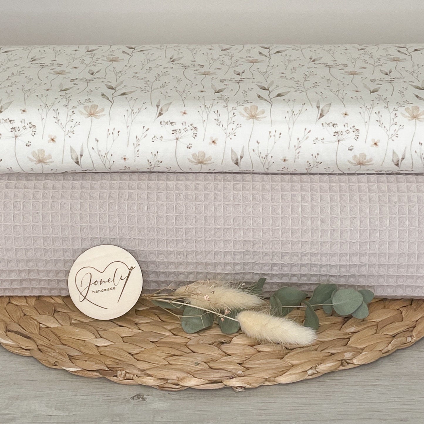 Waffelpique für dein Nähprojekt/ beige, altrosa, mint / Oeko-Tex zertifiziert / ab 0,5 m