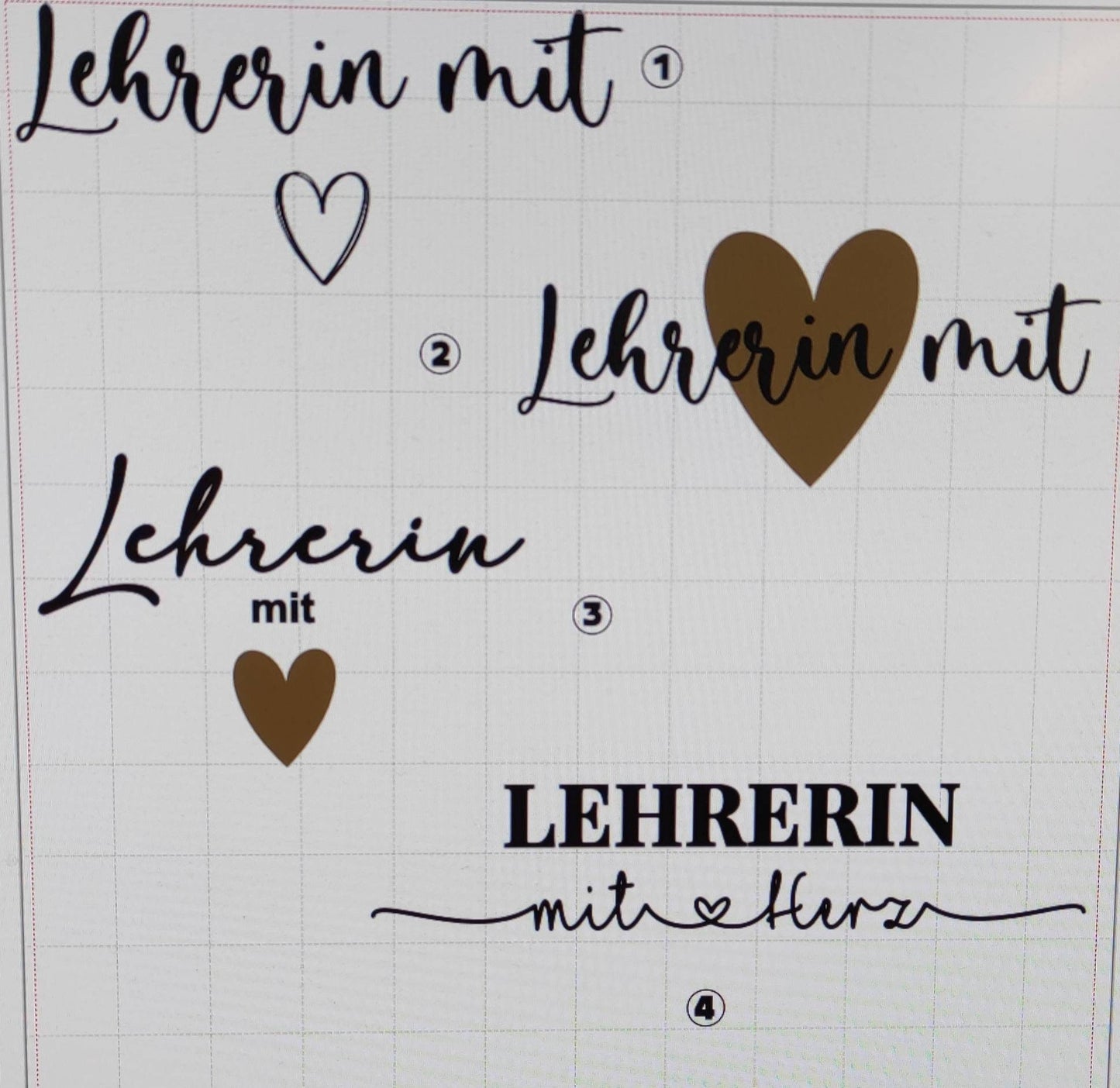 Lehrerin mit Herz untersch. Designs, Abschiedsgeschenk, Dankeschön / verschiedene Taschenmodelle