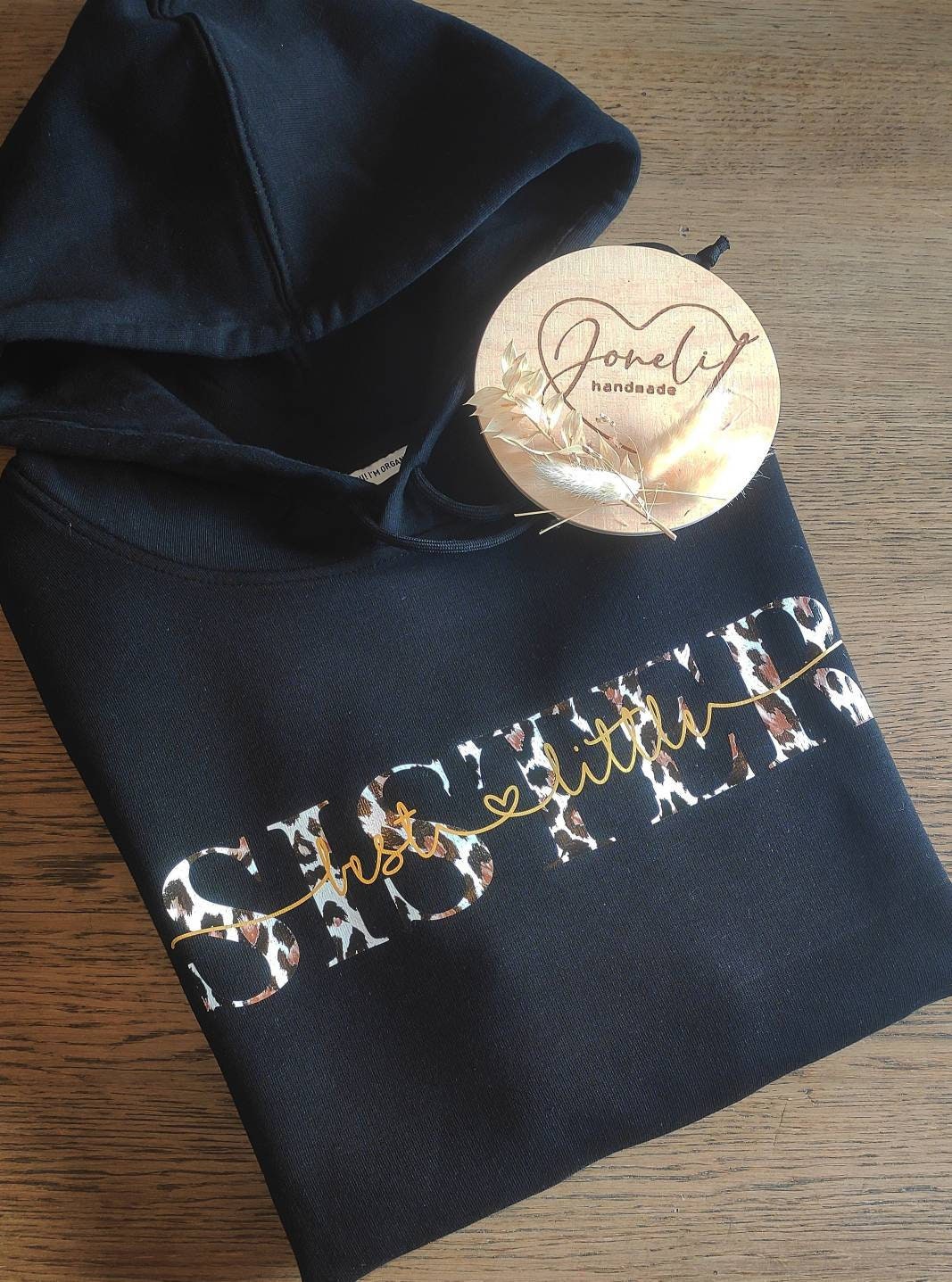 Geschwister Hoodie "Sisters" personalisiert mit den Namen