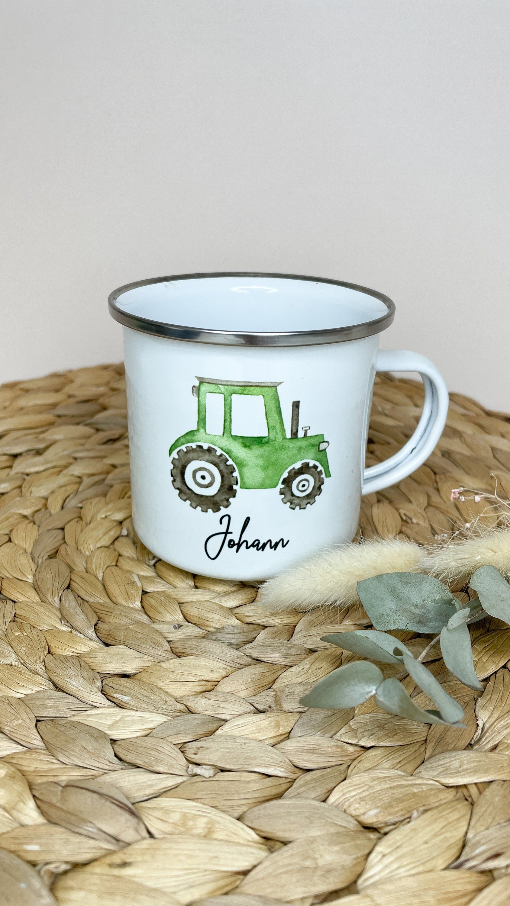 Personalisierte Cap & Tasse / Traktor/Geschenk-Set/ Mütze / Snapback für Kinder und Teenager/ verschiedene Farben