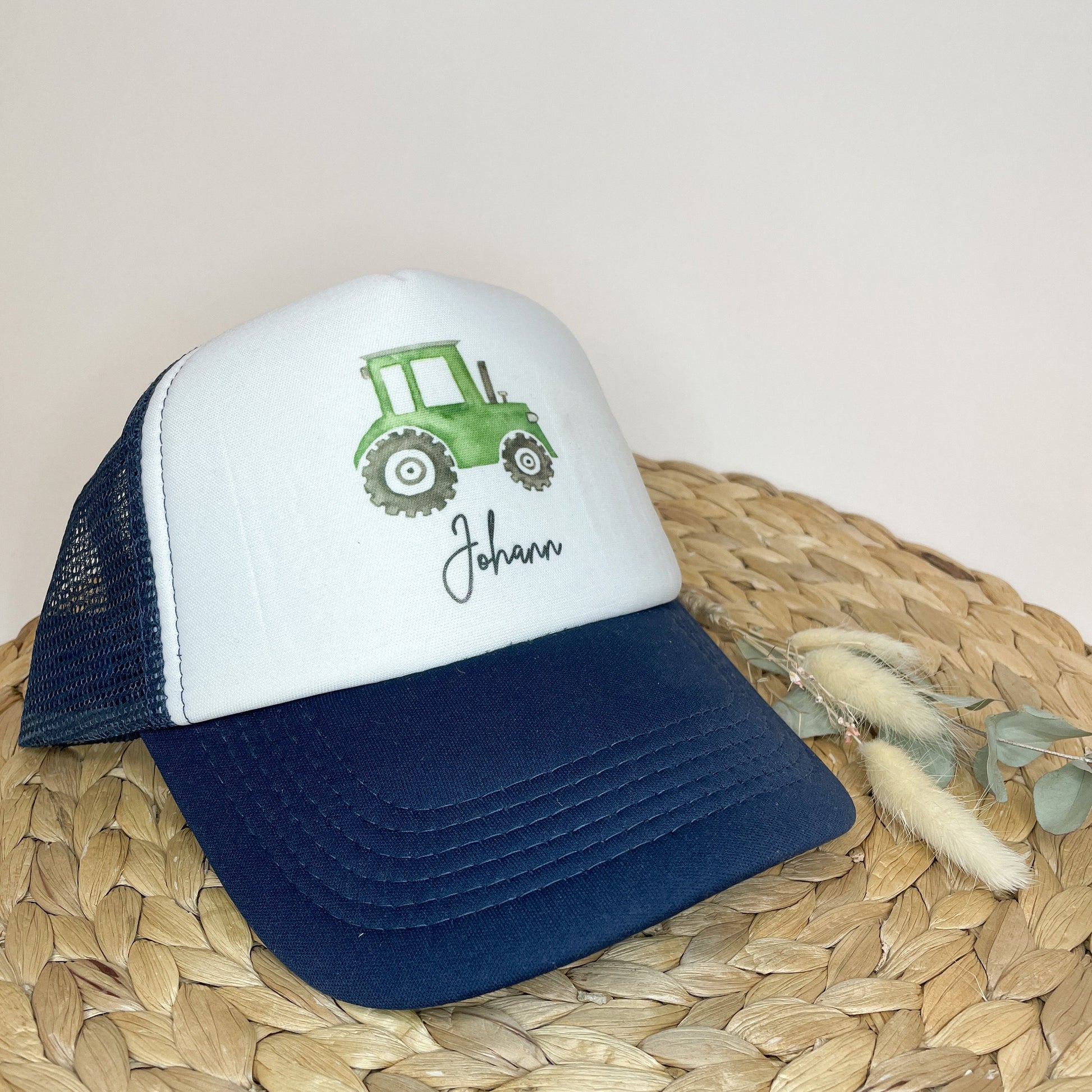 Personalisierte Cap & Tasse / Traktor/Geschenk-Set/ Mütze / Snapback für Kinder und Teenager/ verschiedene Farben