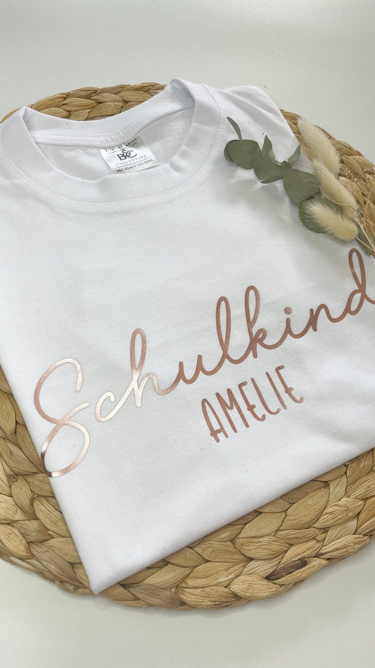 SCHULKIND Erstklässler Schulanfänger T-Shirt, Geschenk für Schulanfänger