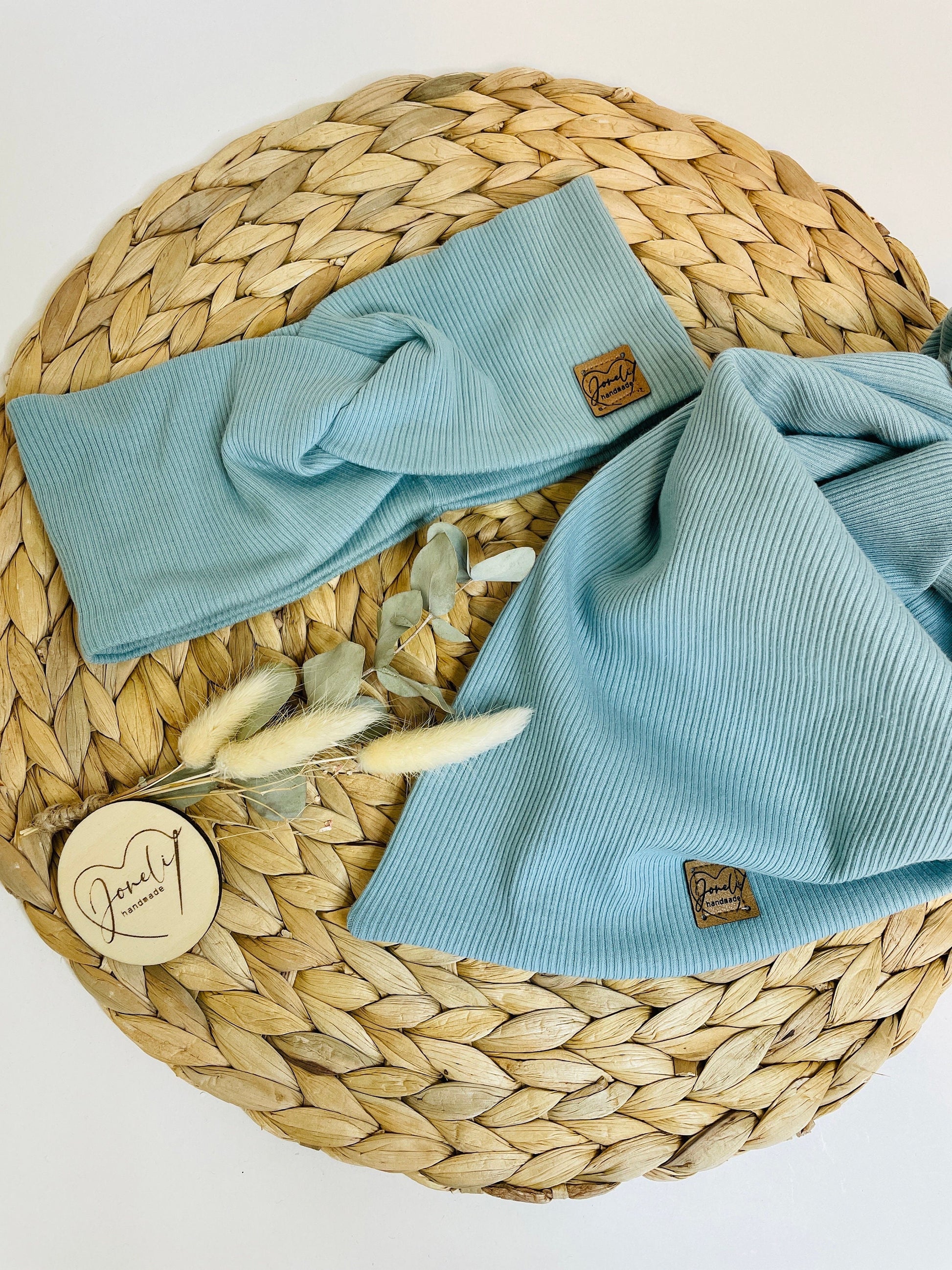 Leo Stirnband mit Knotendetail für Kinder und Frauen in tollen Farben aus Rip Jersey