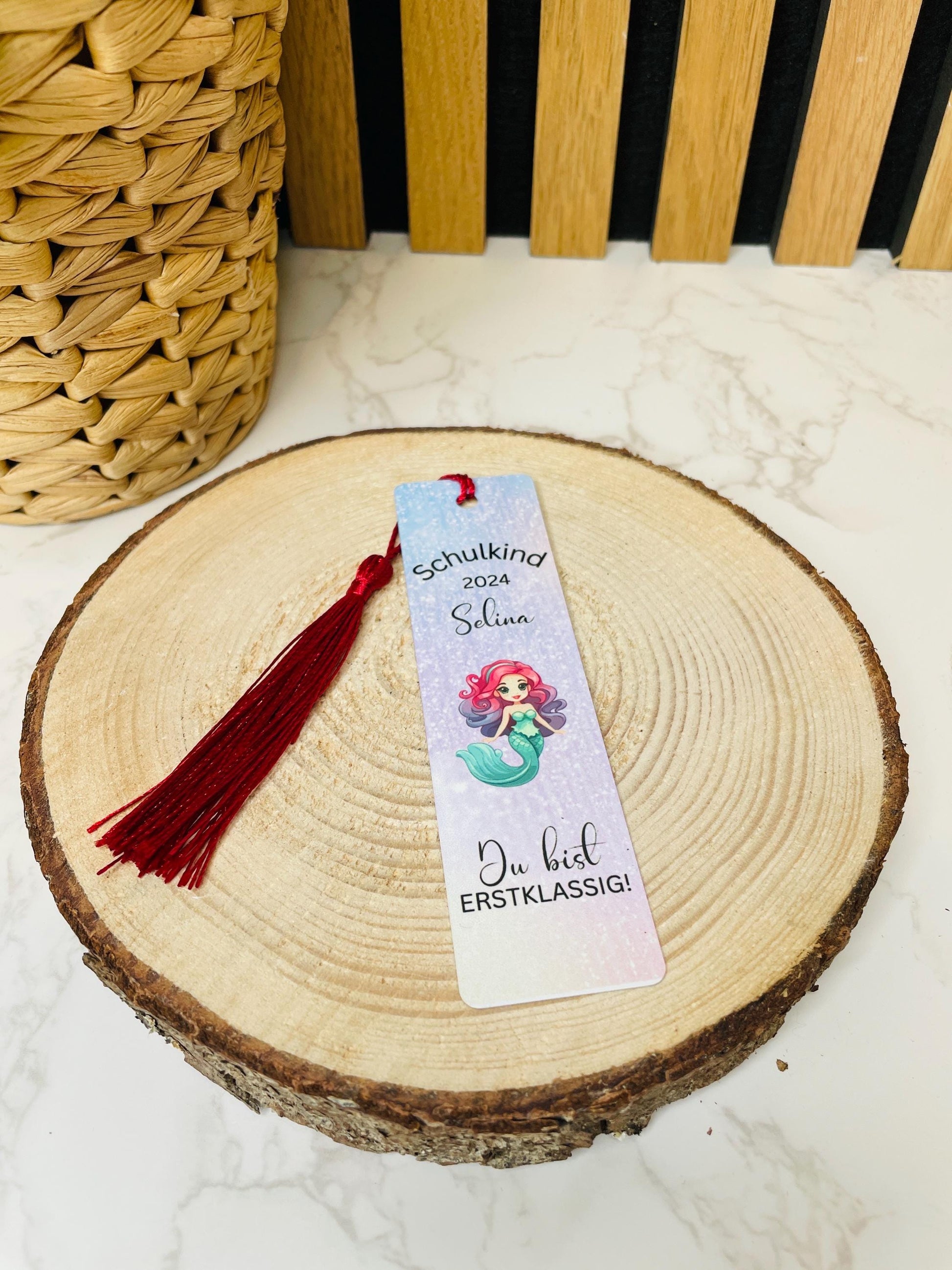 Personalisiertes Lesezeichen Geschenk für Kinder Schulkinder zum Schulanfang Erstklässler zur Einschulung