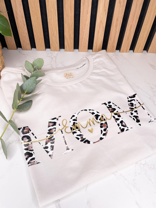 Mama T-Shirt / MOM / personalisiert mit den Namen der Kinder