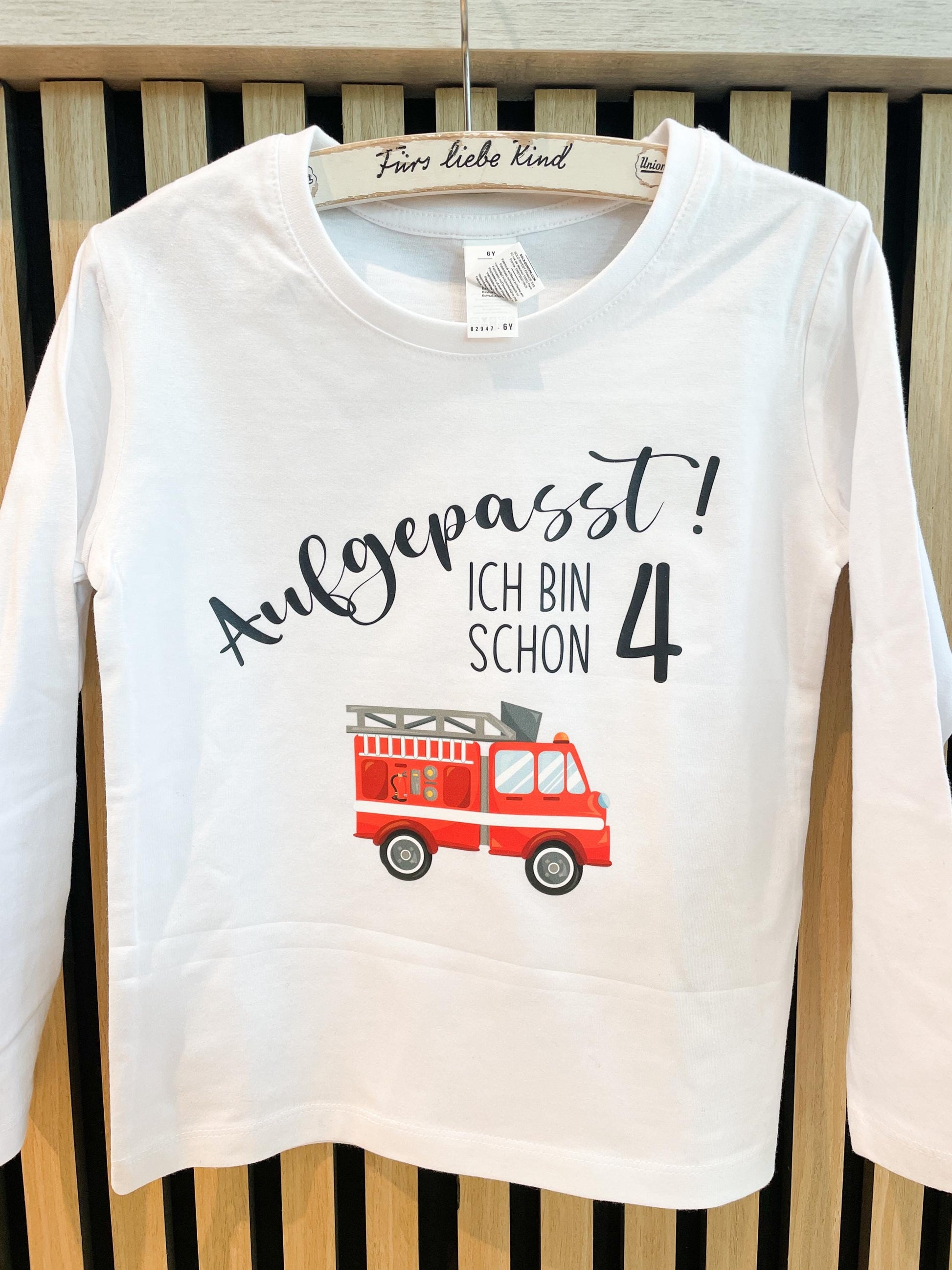 Geburtstag T-Shirt für Feuerwehrfans / T-Shirt mit Feuerwehr Für Kinder zum Geburtstag