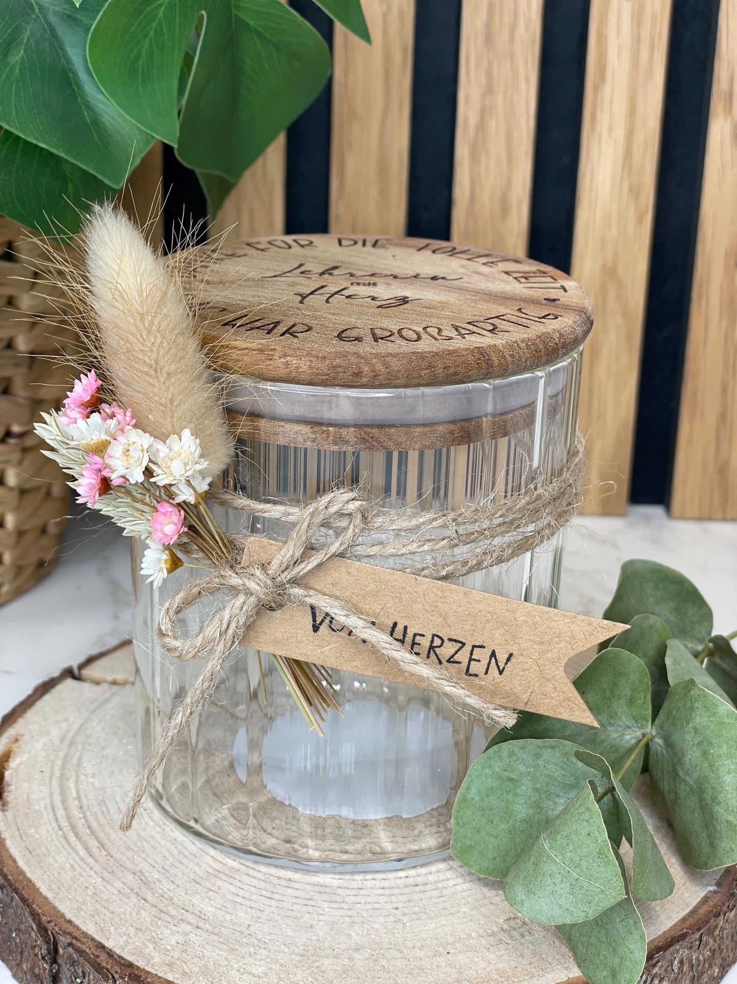 Lehrerin mit Herz, danke für die schöne Zeit/ Dankeschön vorratsglas, Abschiedsgeschenk Lehrerin