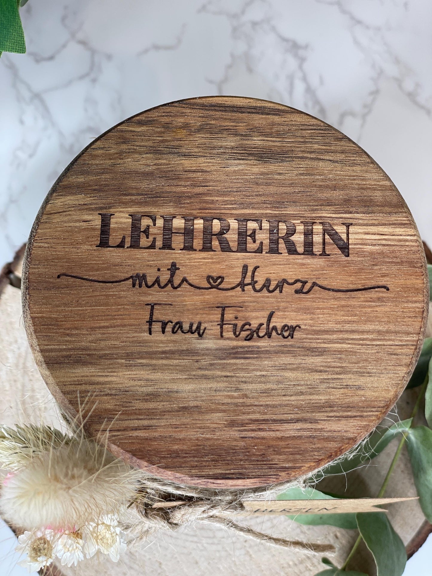 Lehrerin mit Herz,personalisiertes Geschenk, danke für die schöne Zeit/ Dankeschön vorratsglas, Abschiedsgeschenk Lehrerin