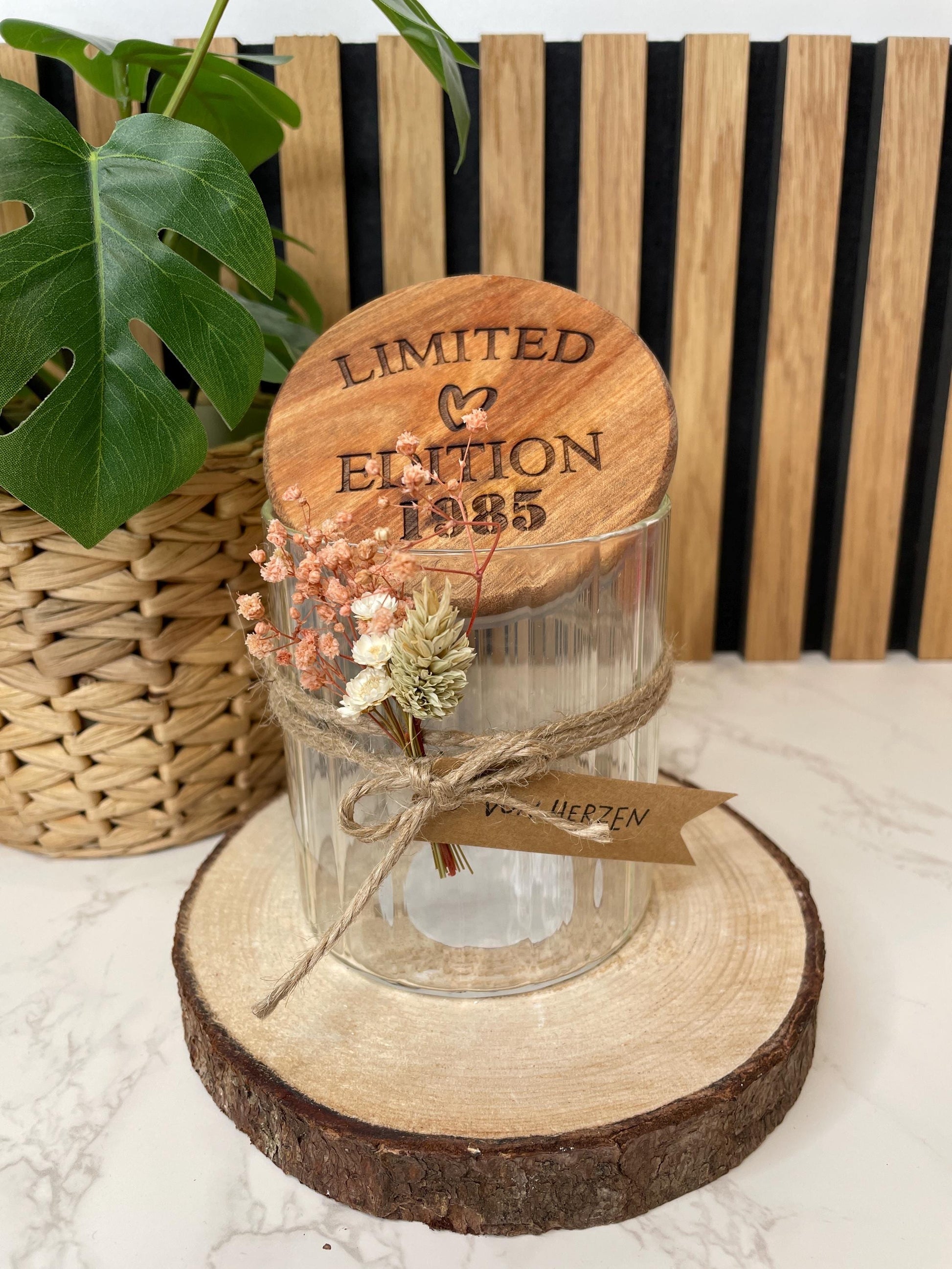 Limited Edition / Geburtstagsgeschenk runder Geburtstag / Keksdose Vorratsglas