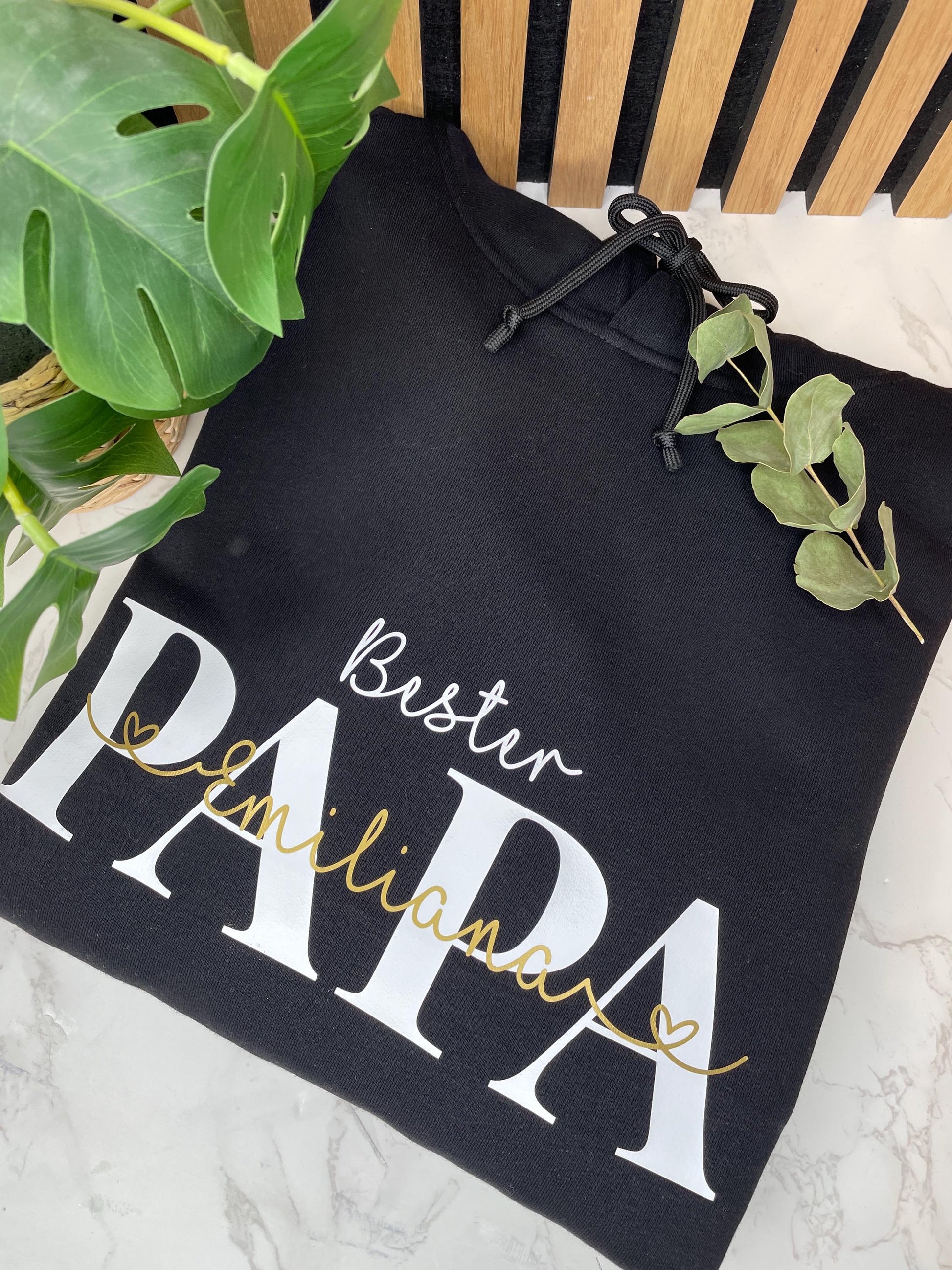 Bester Papa, Hoodie Geschenk für den Papa mit den Namen der Kinder
