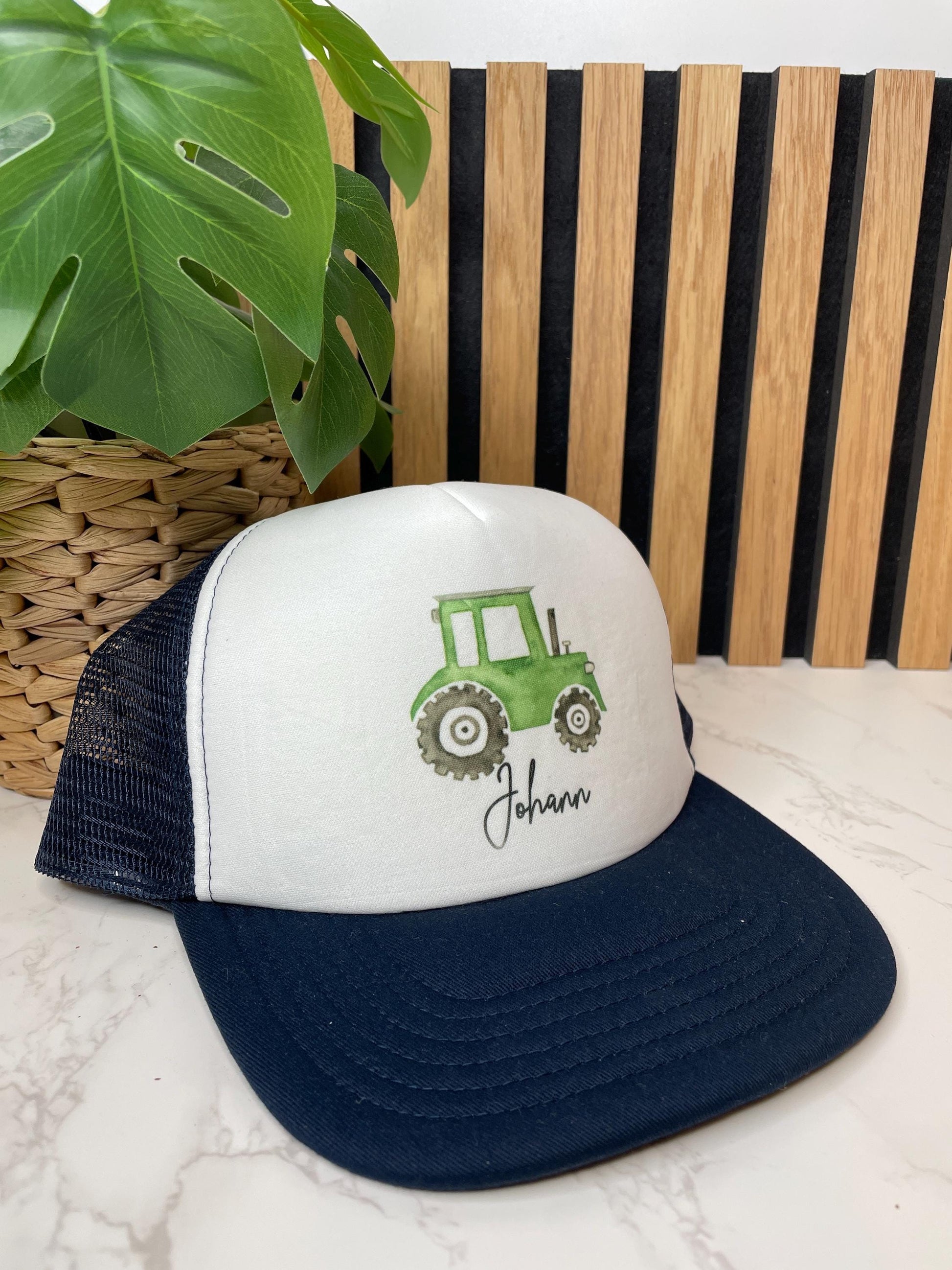 Personalisierte Cap & Tasse / Traktor/Geschenk-Set/ Mütze / Snapback für Kinder und Teenager/ verschiedene Farben