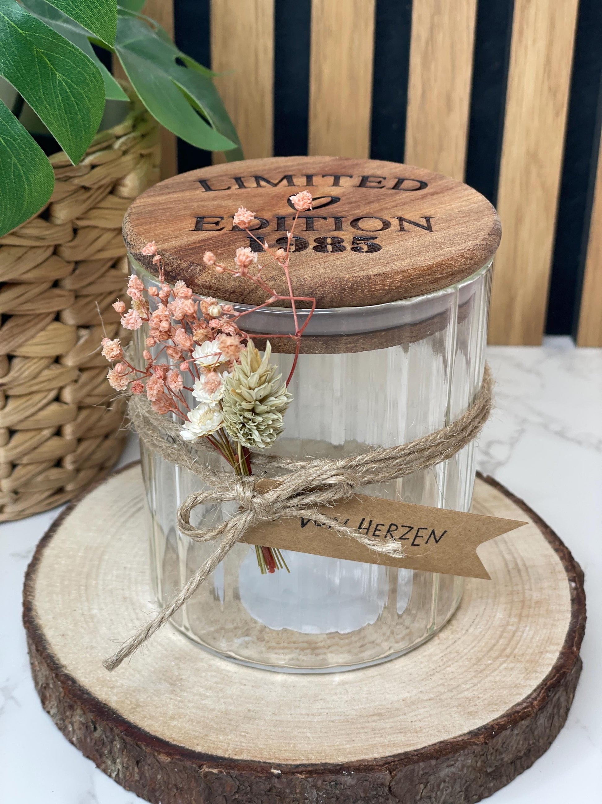 Limited Edition / Geburtstagsgeschenk runder Geburtstag / Keksdose Vorratsglas