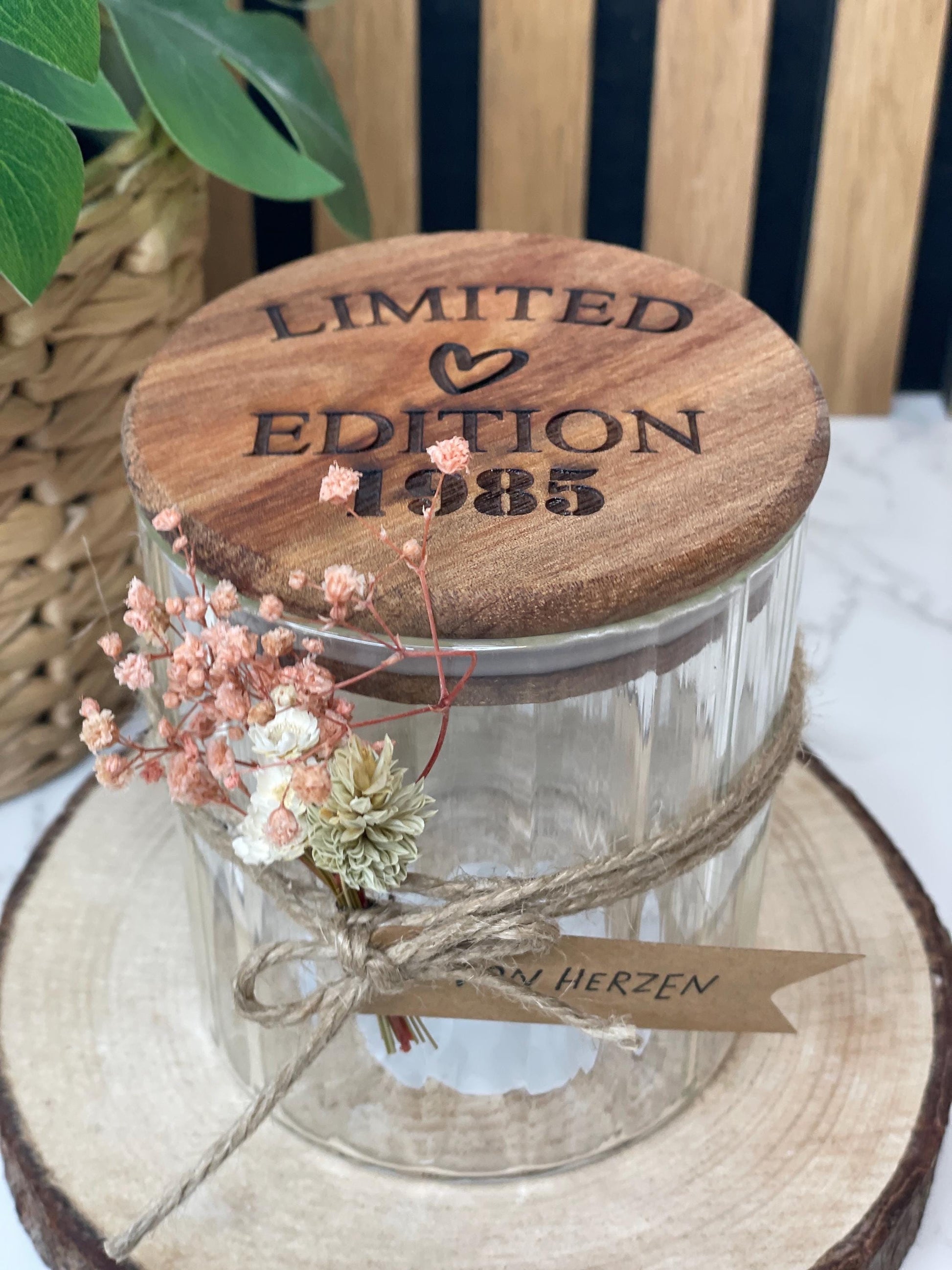 Limited Edition / Geburtstagsgeschenk runder Geburtstag / Keksdose Vorratsglas