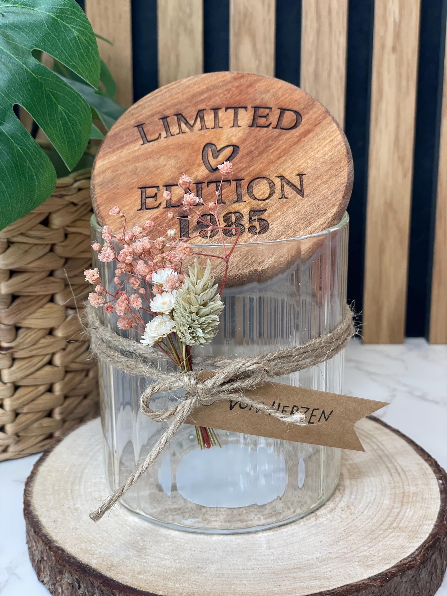 Limited Edition / Geburtstagsgeschenk runder Geburtstag / Keksdose Vorratsglas