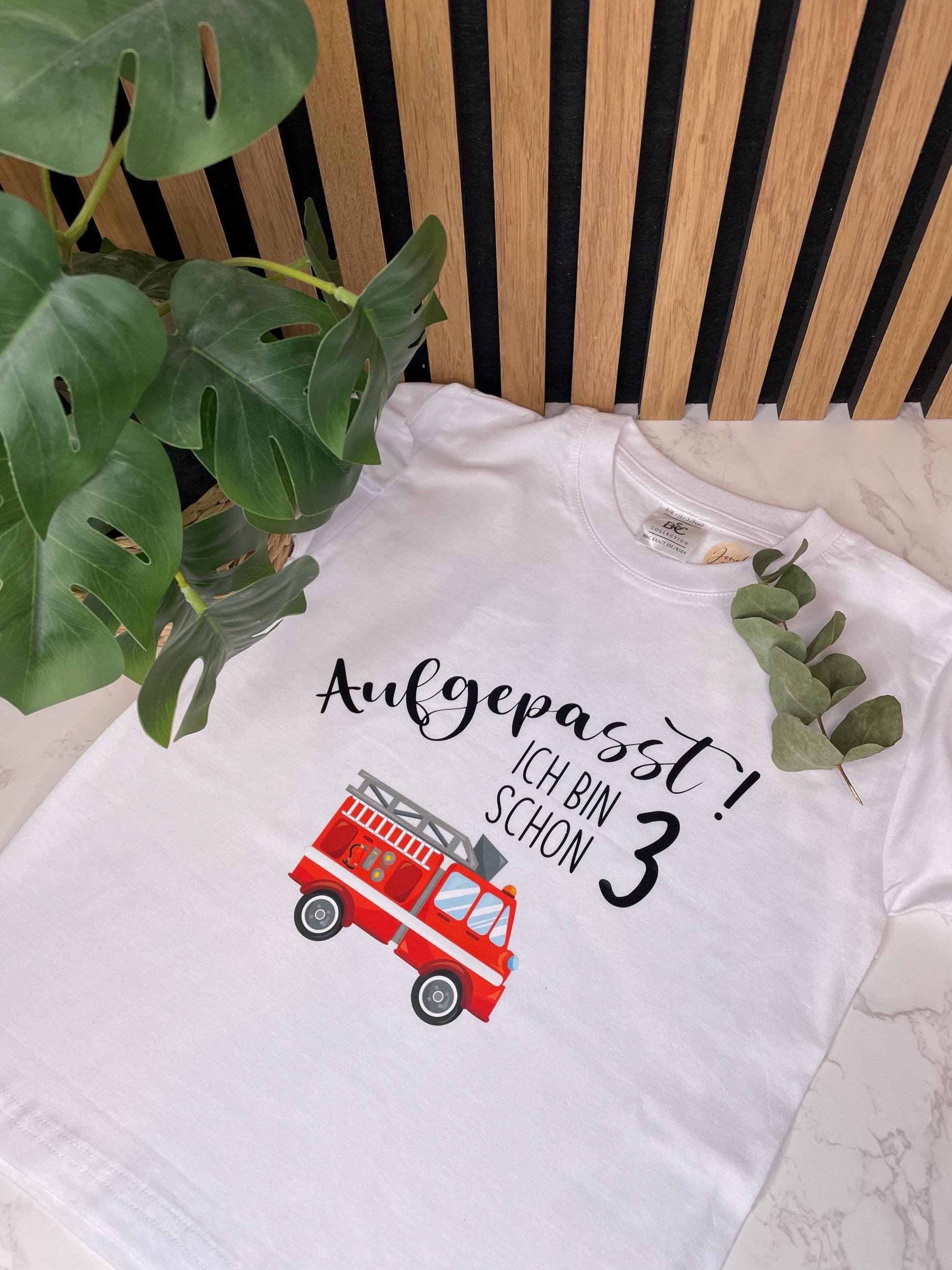 Geburtstag T-Shirt für Feuerwehrfans / T-Shirt mit Feuerwehr Für Kinder zum Geburtstag