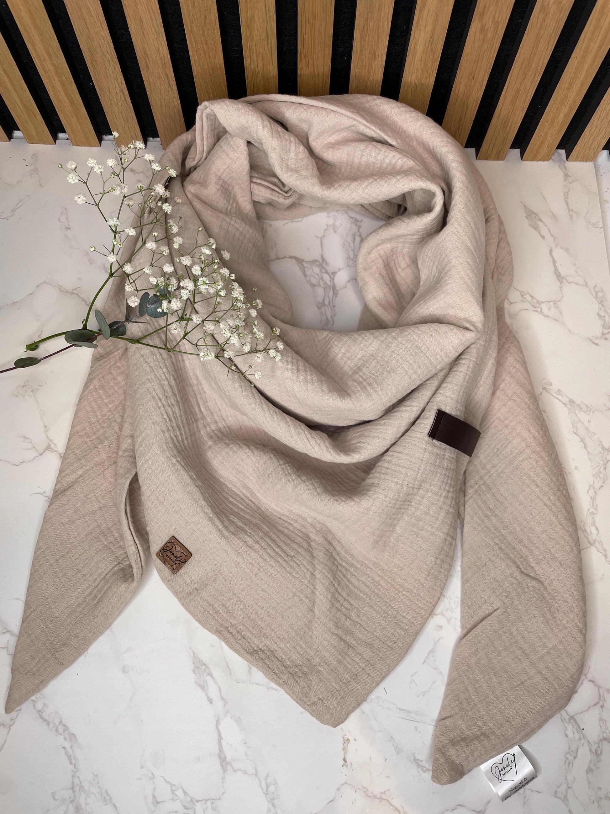 XXL Musselintuch / Schal aus Musselinstoff für Erwachsene und Kinder in tollen Farben