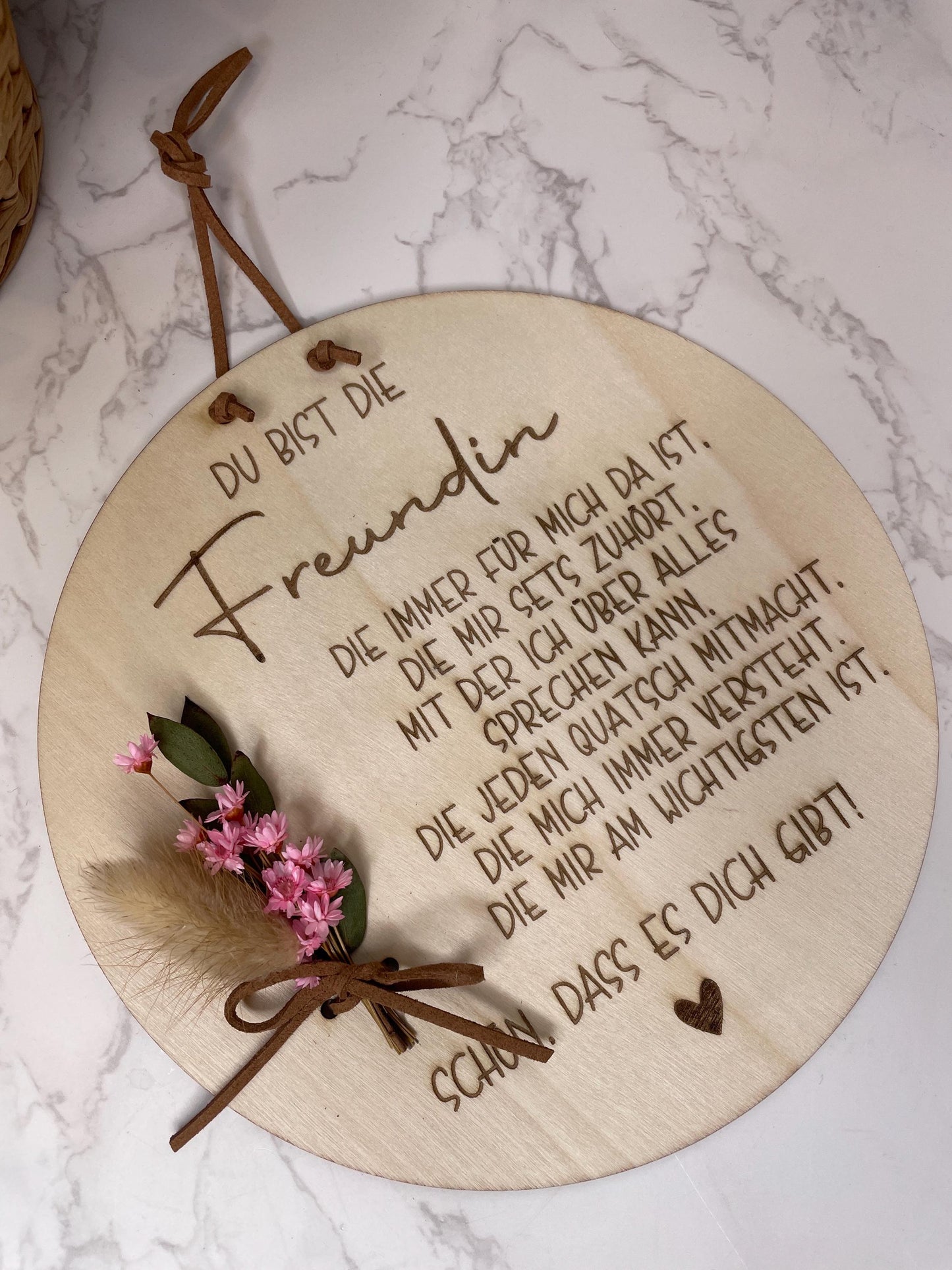 Holzschild Geschenk für deine beste Freundin, Aufmerksamkeit für deinen Lieblingsmensch