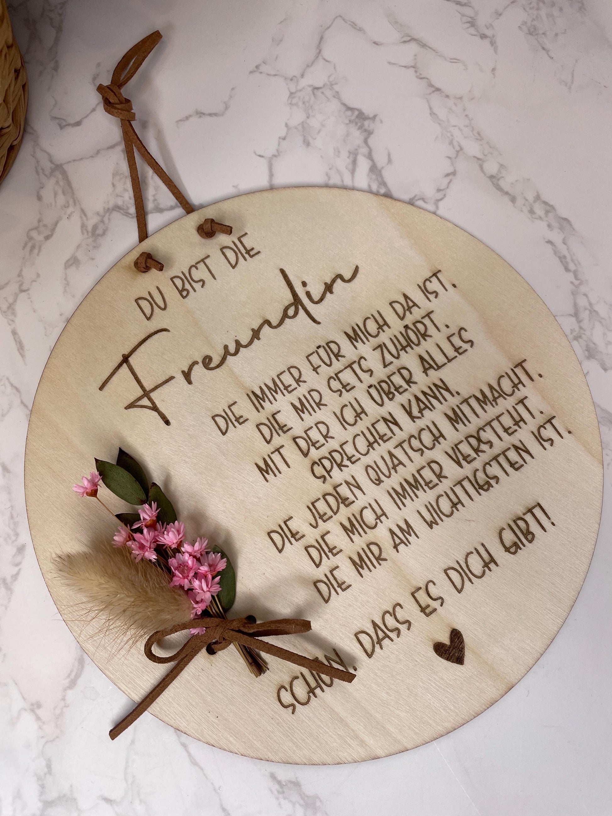 Holzschild Geschenk für deine beste Freundin, Aufmerksamkeit für deinen Lieblingsmensch
