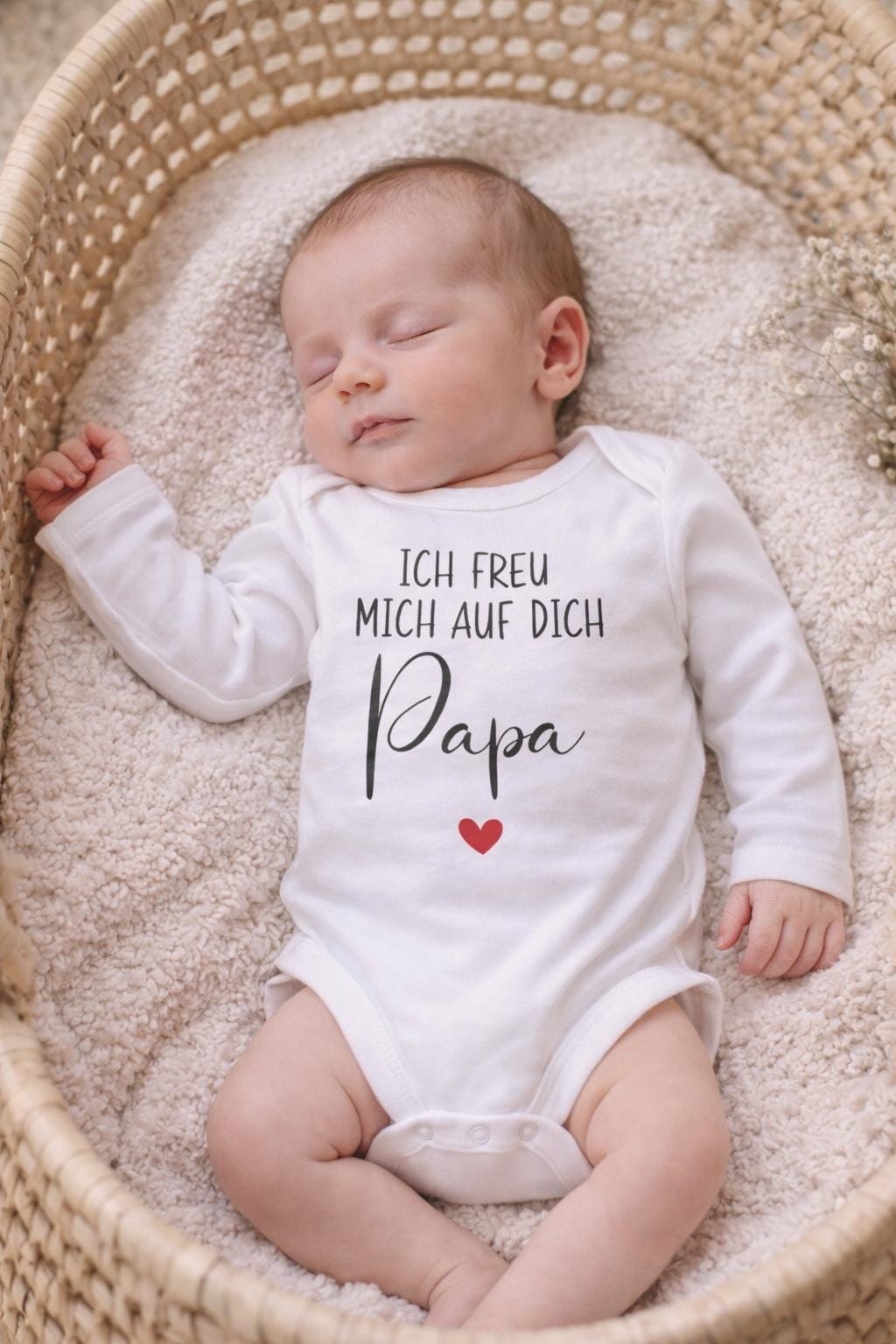 Babybody „Papa ich freu mich auf dich“ Schwangerschaft Verkündung Eltern