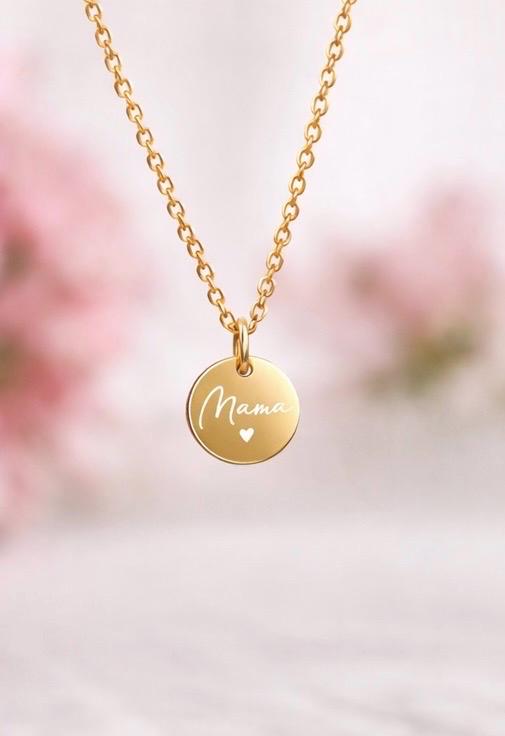 Halskette mit deiner Wunschgravur für deine Tochter, Mama, Frau oder Freundin