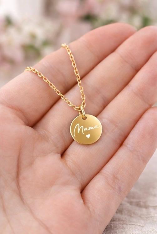 Halskette mit deiner Wunschgravur für deine Tochter, Mama, Frau oder Freundin