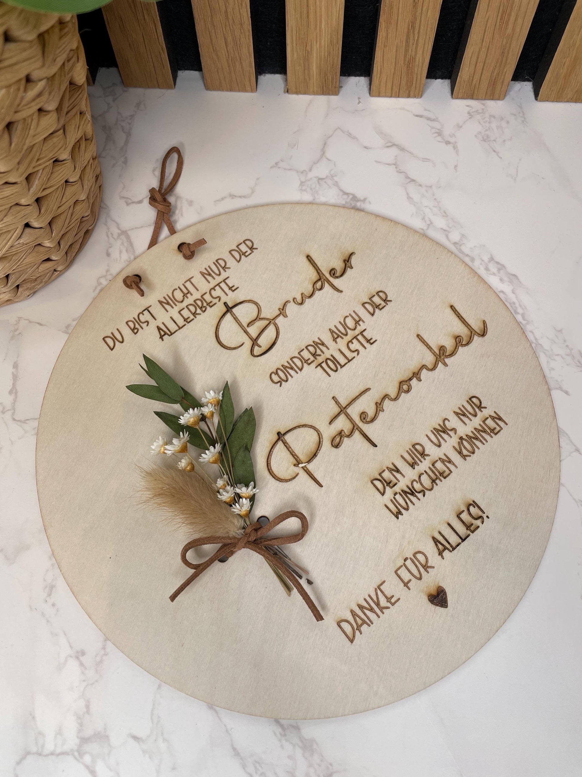 Bester Onkel , Geschenk Holzschild für deinen Bruder und Onkel