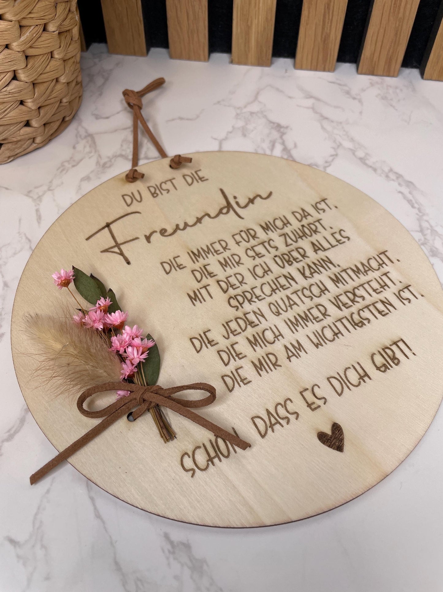 Holzschild Geschenk für deine beste Freundin, Aufmerksamkeit für deinen Lieblingsmensch