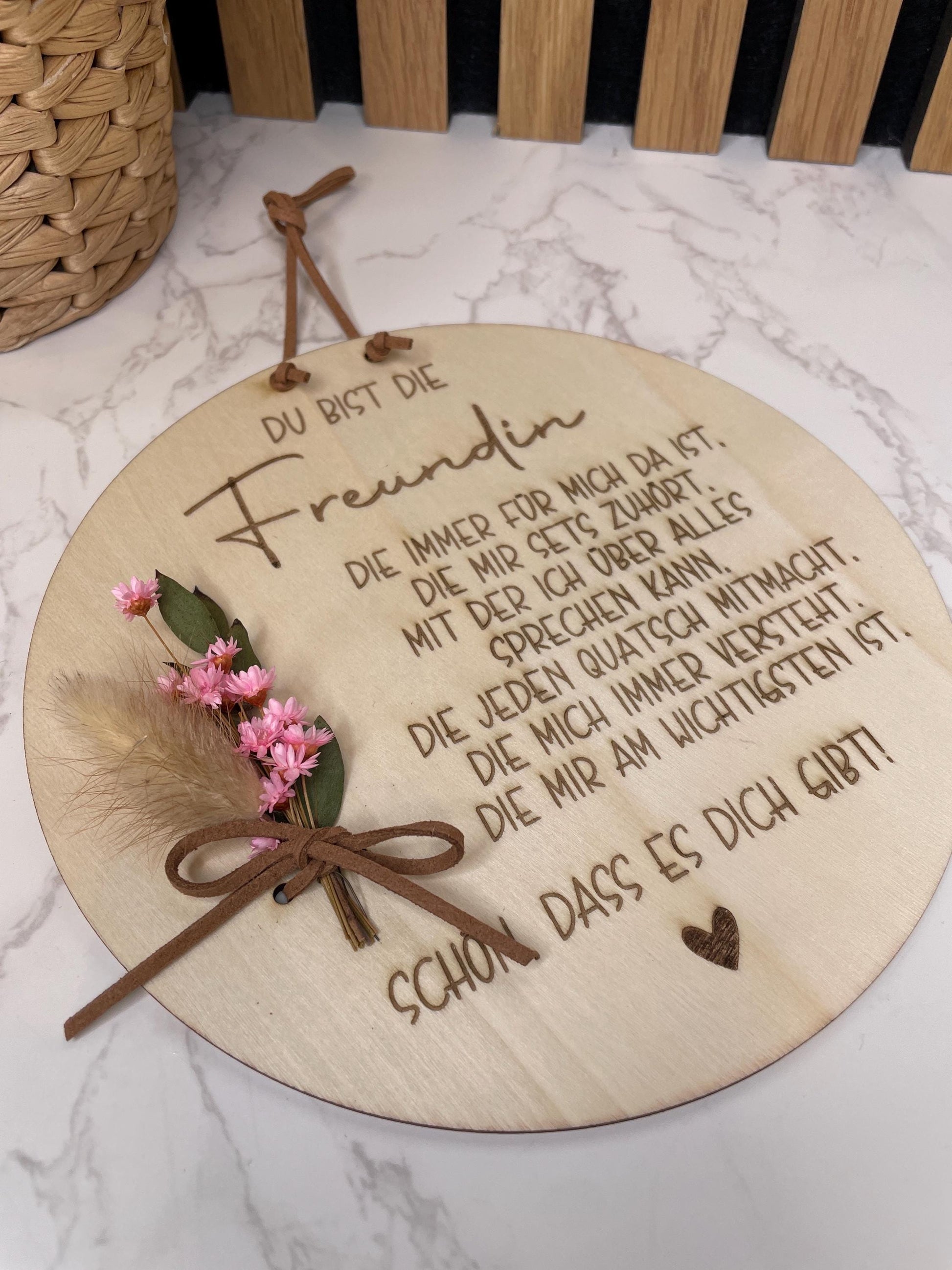Holzschild Geschenk für deine beste Freundin, Aufmerksamkeit für deinen Lieblingsmensch