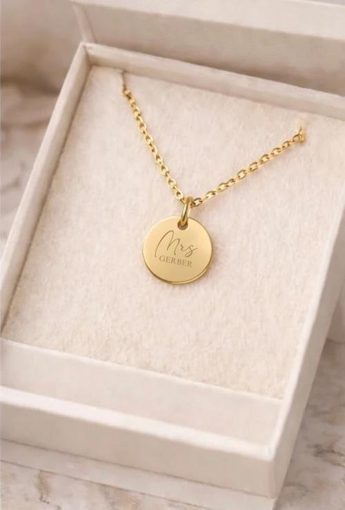 Halskette mit deiner Wunschgravur für deine Tochter, Mama, Frau oder Freundin