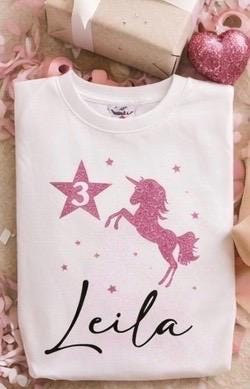 Geburtstagsshirt langarm für Mädchen