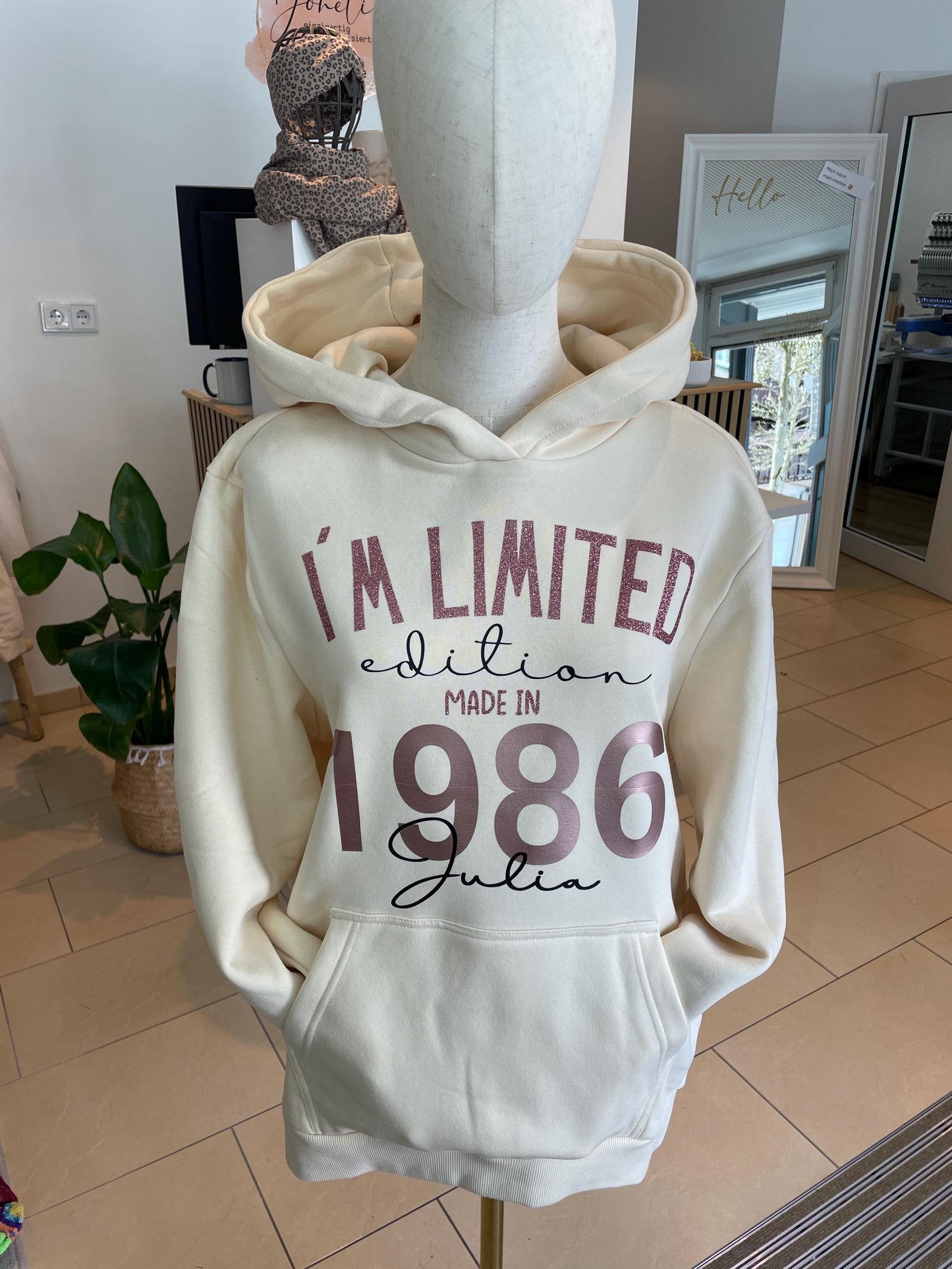 Hoodie Limited Edition / Geburtstagspullover / Geschenk zum runden gebuu