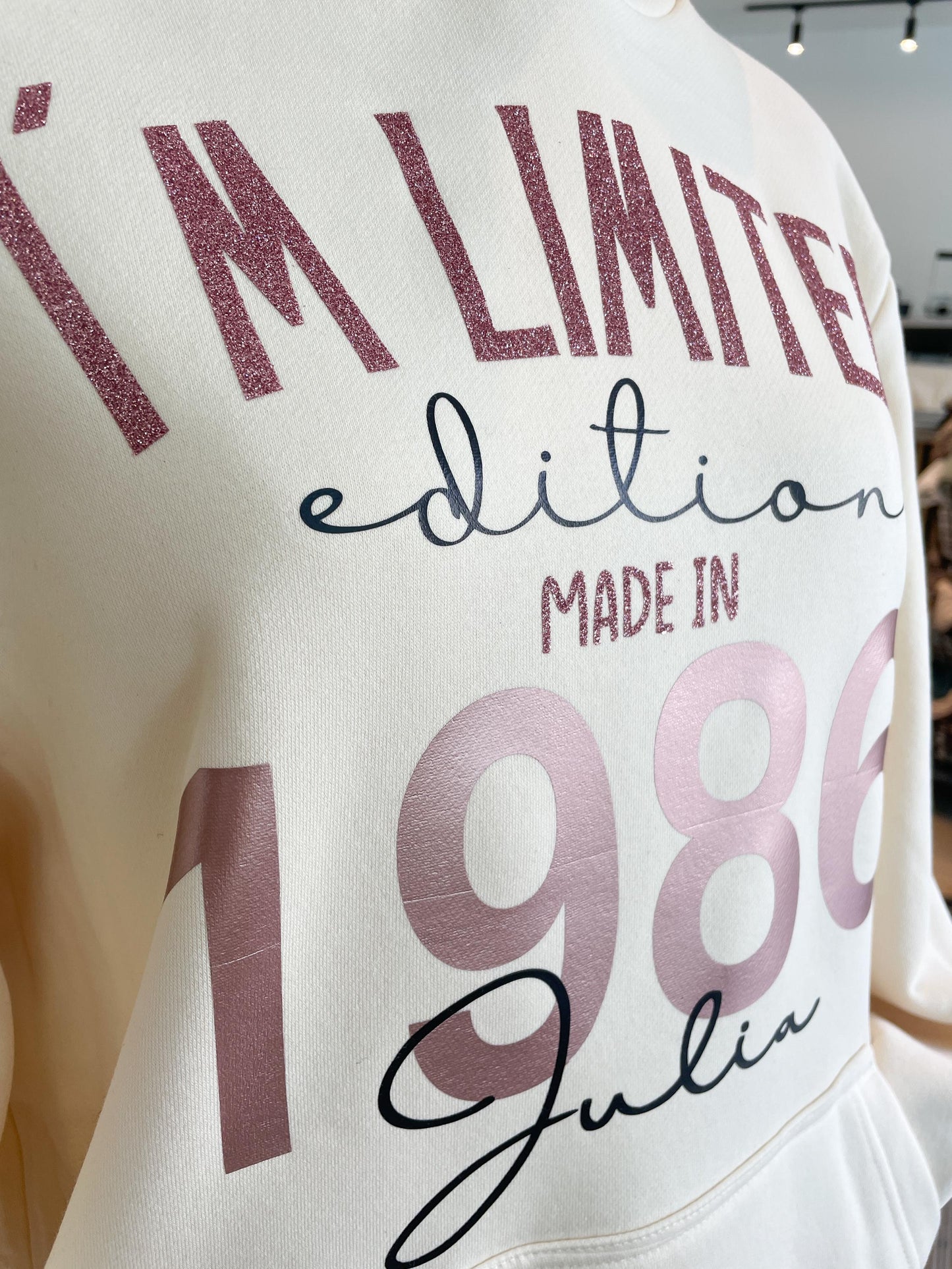 Hoodie Limited Edition / Geburtstagspullover / Geschenk zum runden gebuu