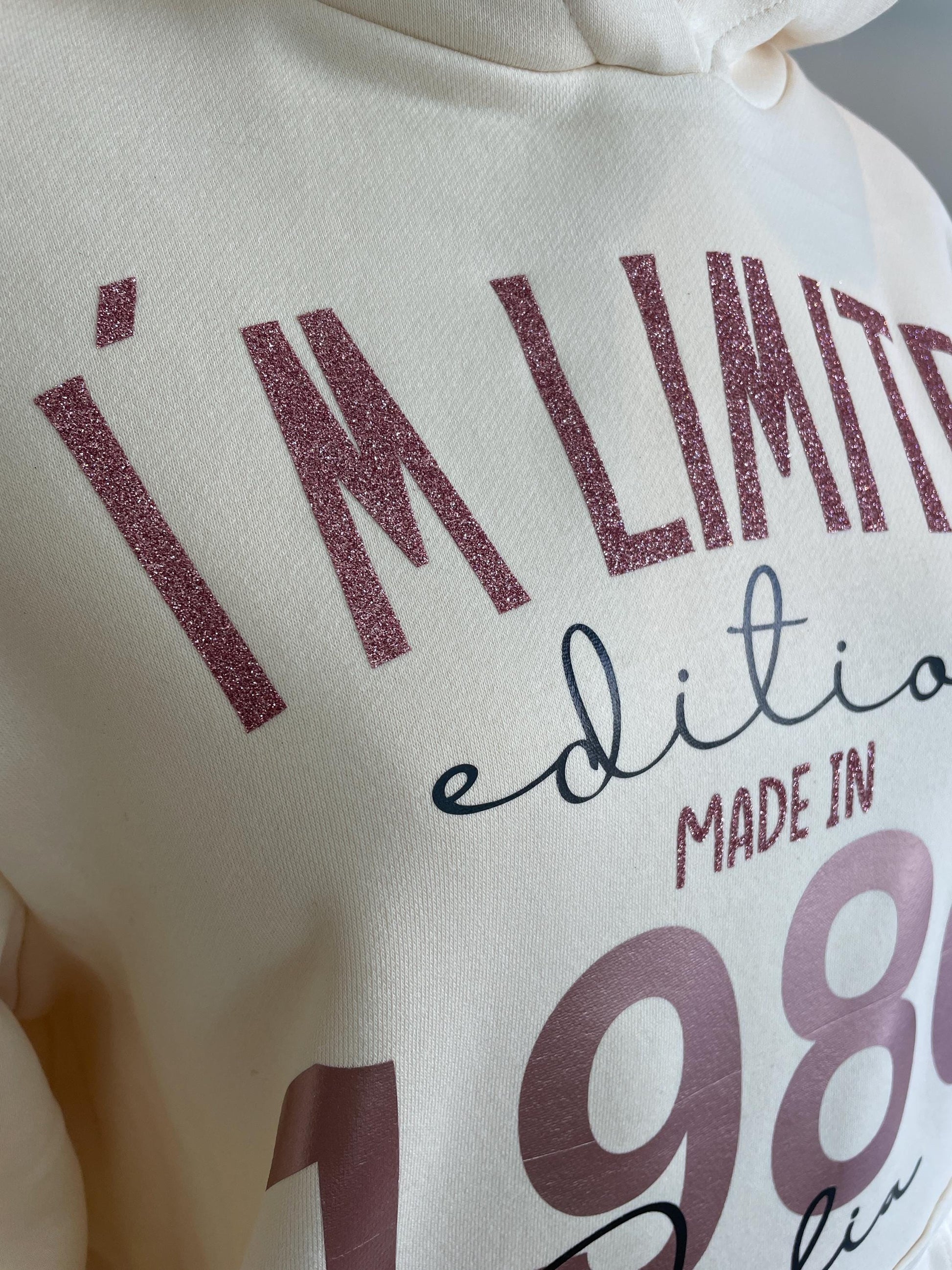Hoodie Limited Edition / Geburtstagspullover / Geschenk zum runden gebuu