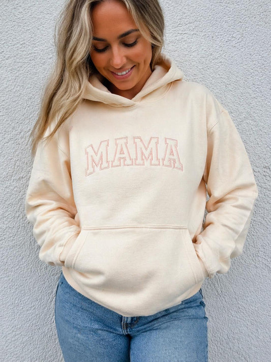 Bestickter Hoodie für Mama, Geschenk zum Muttertag, zur Geburt oder zum Geburtstag