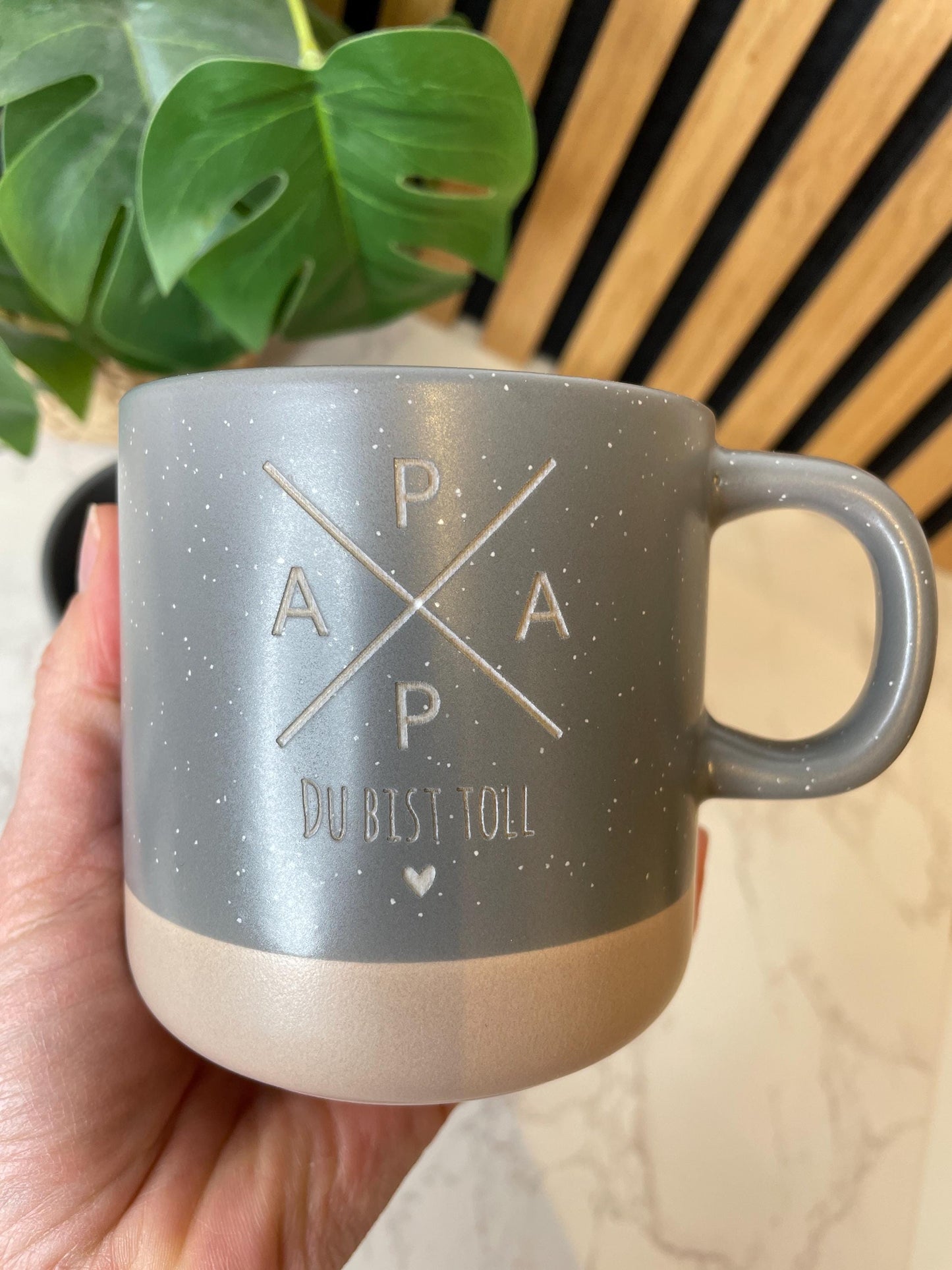 Tasse für Papa zum Vatertag oder Geburtag / Super Papa / Papa du bist toll