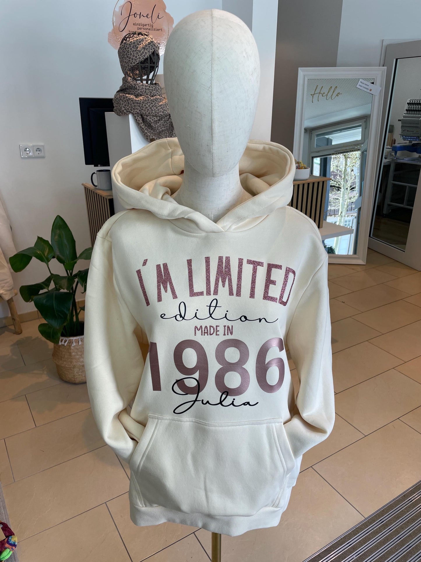 Hoodie Limited Edition / Geburtstagspullover / Geschenk zum runden gebuu