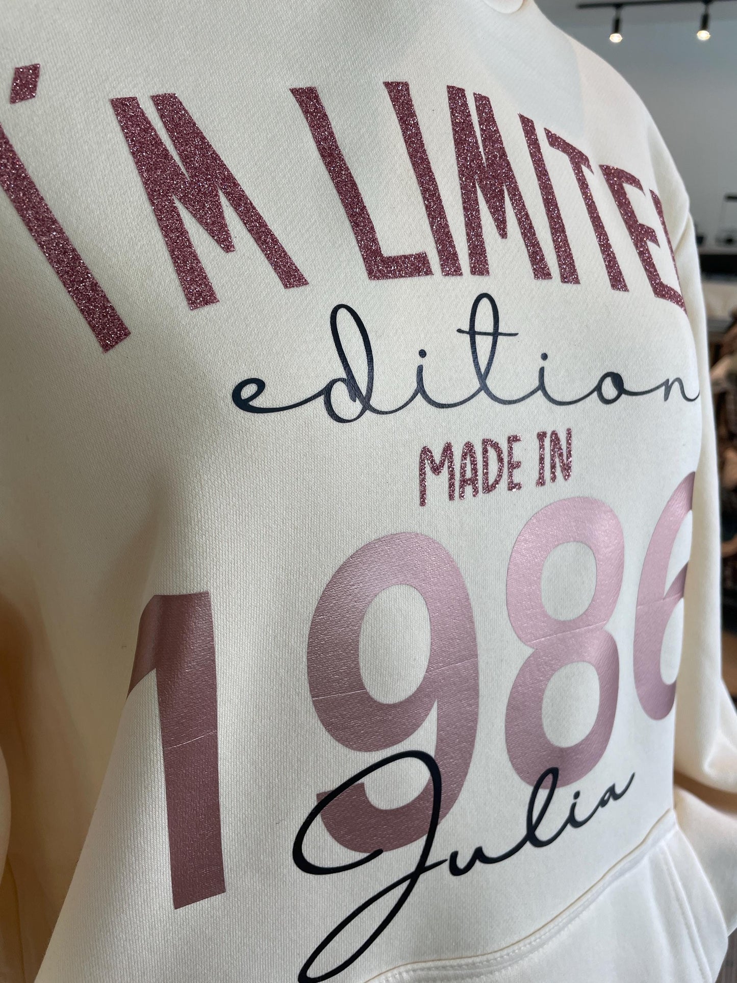 Hoodie Limited Edition / Geburtstagspullover / Geschenk zum runden gebuu