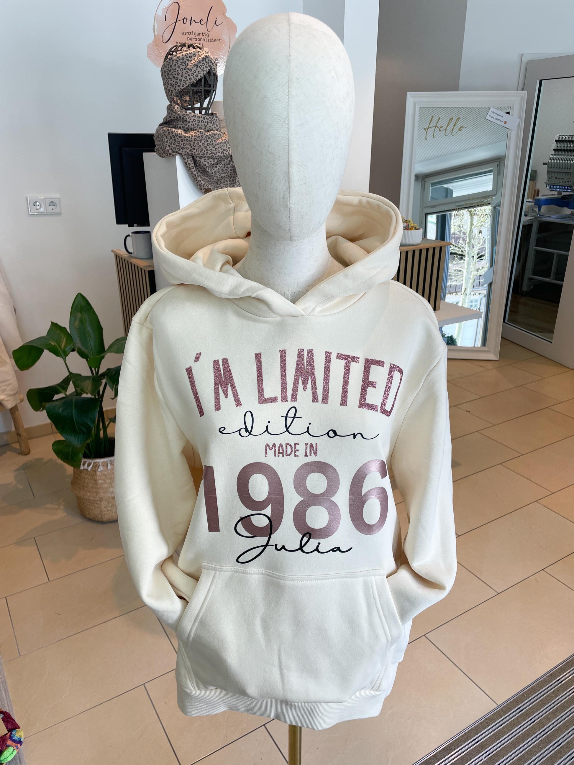 Hoodie Limited Edition / Geburtstagspullover / Geschenk zum runden gebuu