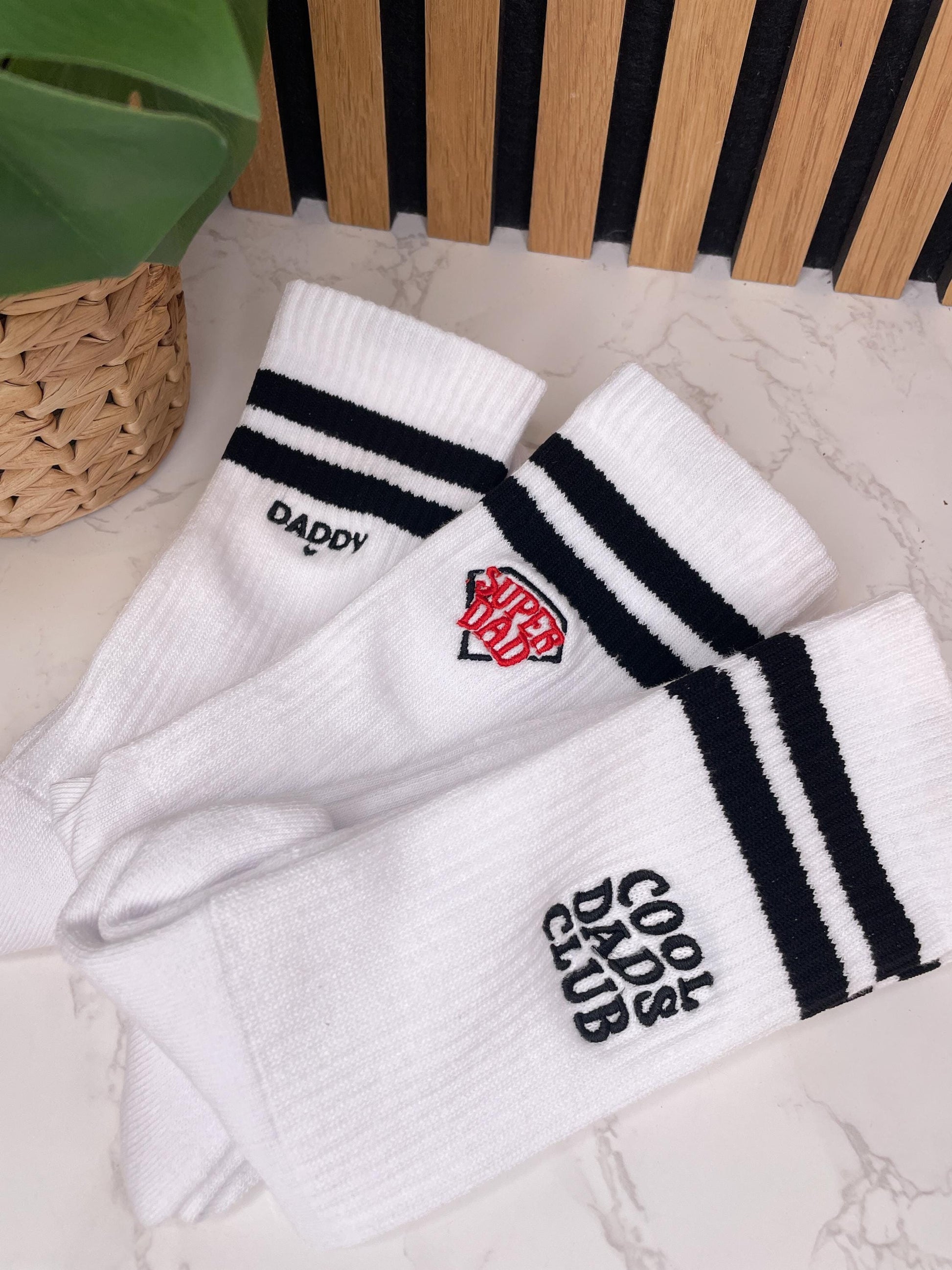 Personalisierte Socken für den Papa / Geschenk zum Vatertag oder Geburtstag