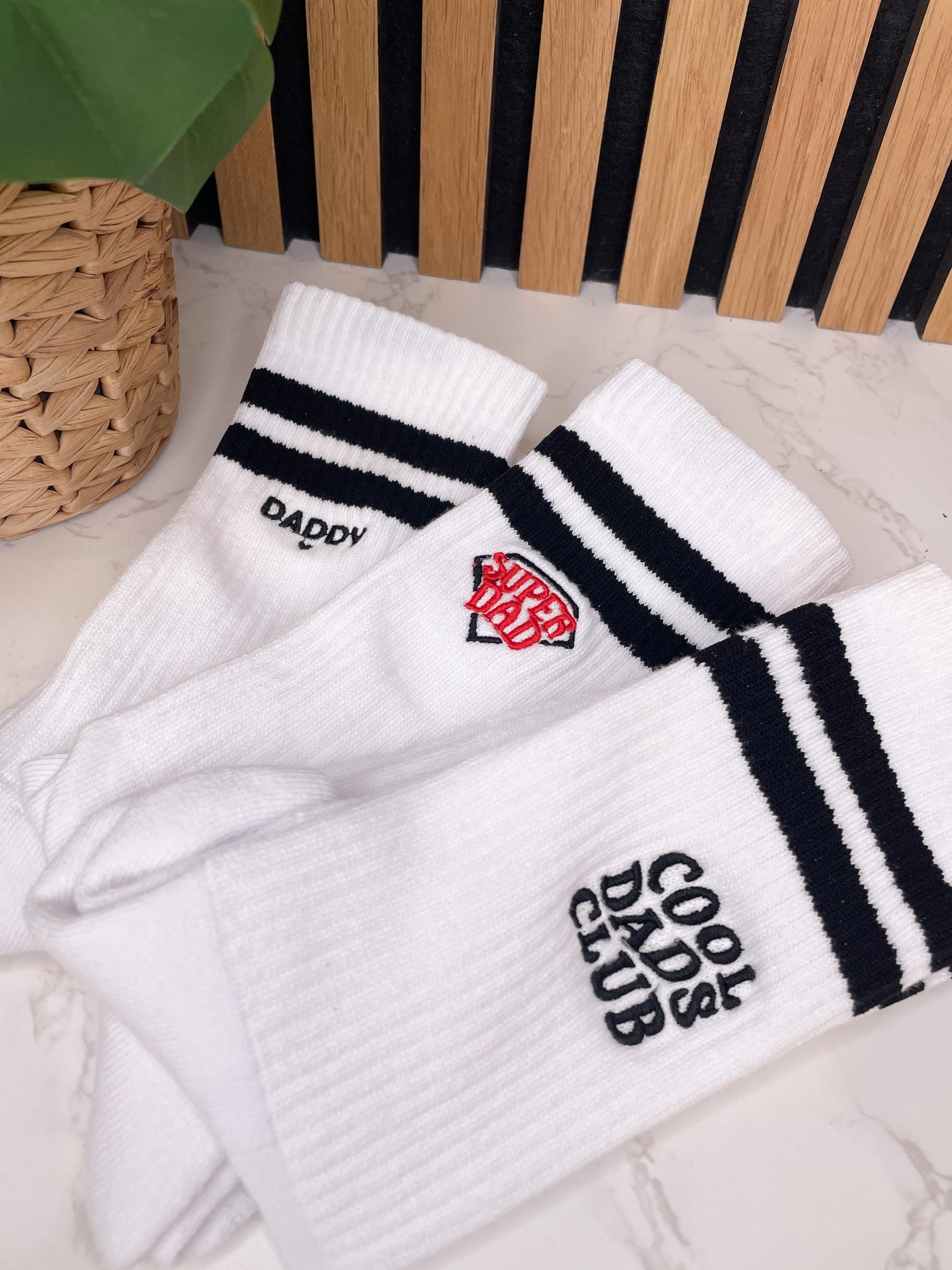 Personalisierte Socken für den Papa / Geschenk zum Vatertag oder Geburtstag