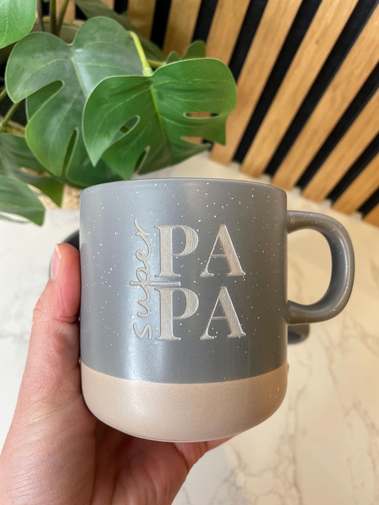 Tasse für Papa zum Vatertag oder Geburtag / Super Papa / Papa du bist toll