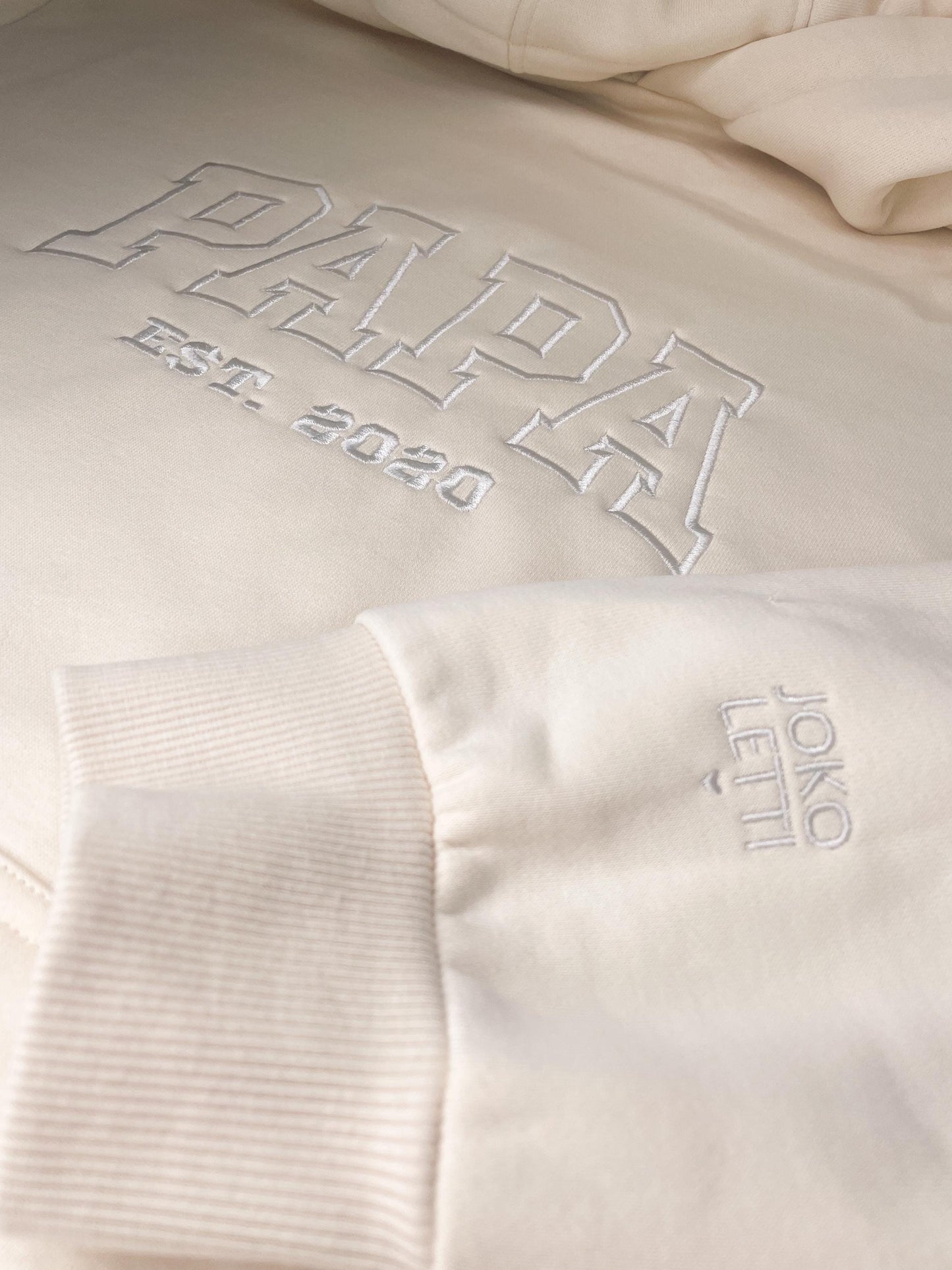 Papa Hoodie, bestickter Hoodie , Geschenk zum Vatertag zur Geburt oder zum Geburtstag
