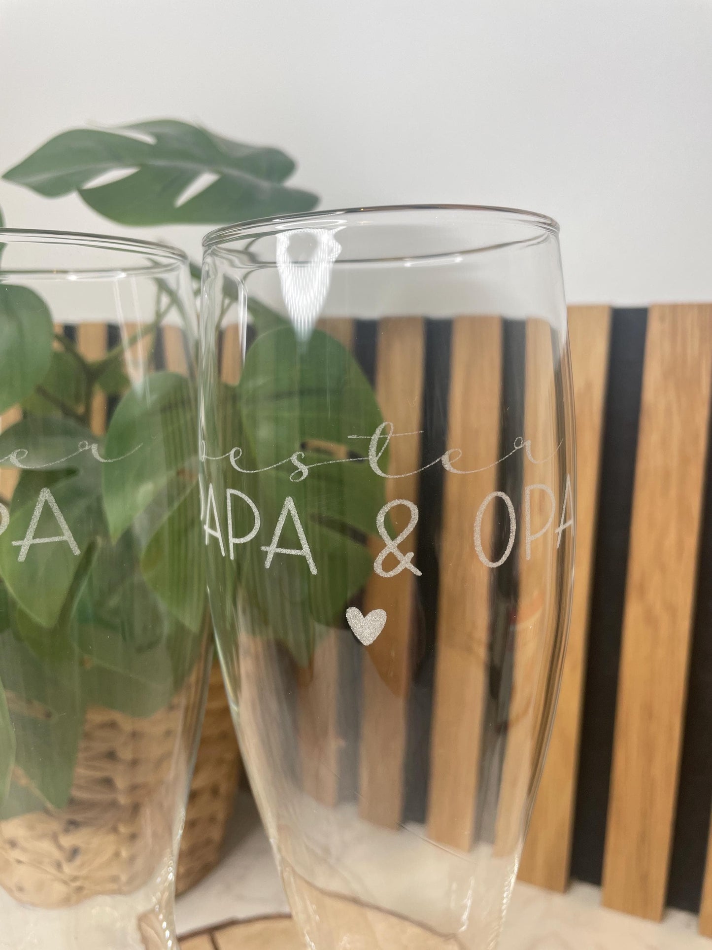 Personalisierte Weizengläser „Bester Papa & Opa“ – das perfekte Geschenk zum Vatertag oder Geburtstag