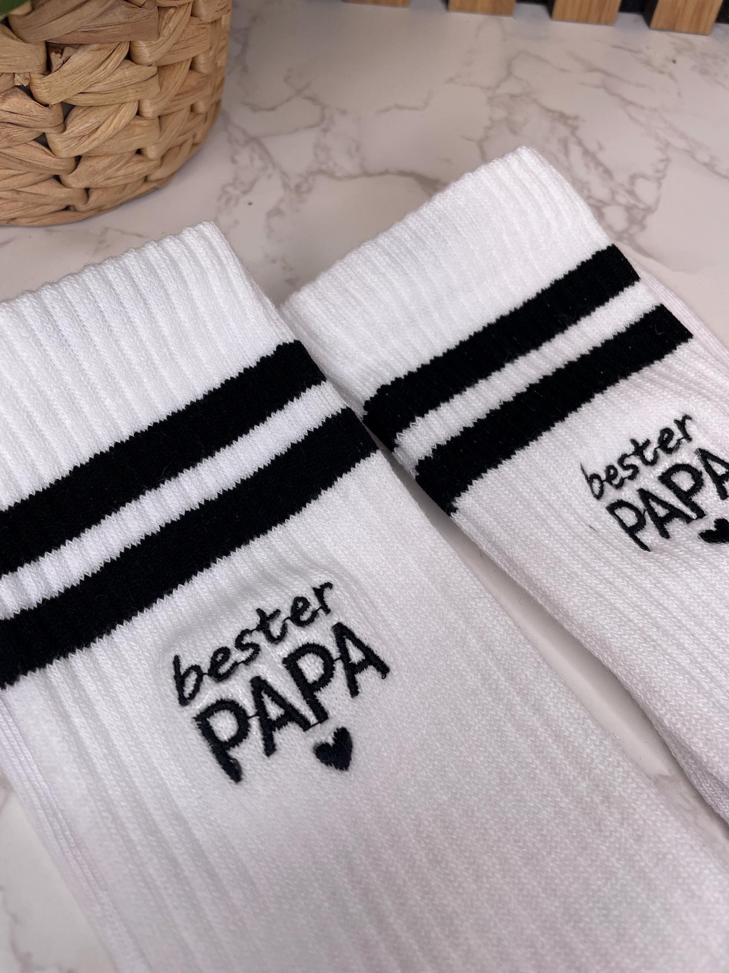 Personalisierte Socken für den Papa / Geschenk zum Vatertag oder Geburtstag