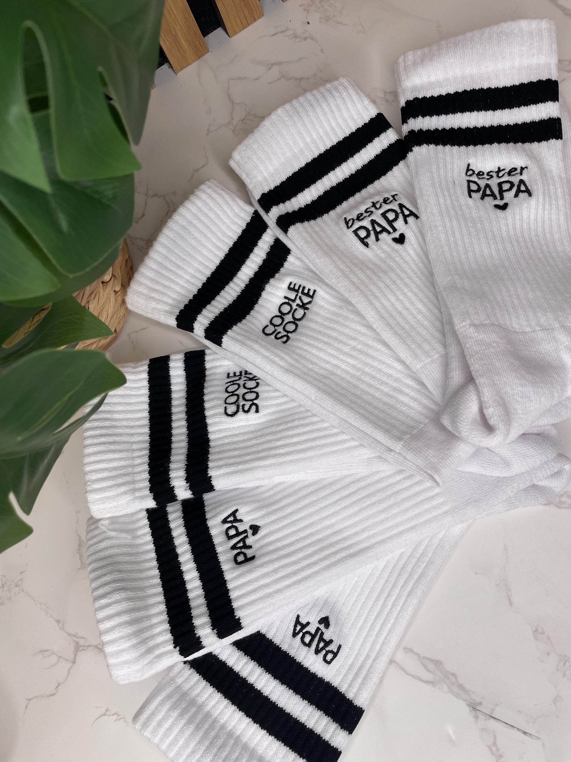 Personalisierte Socken für den Papa / Geschenk zum Vatertag oder Geburtstag